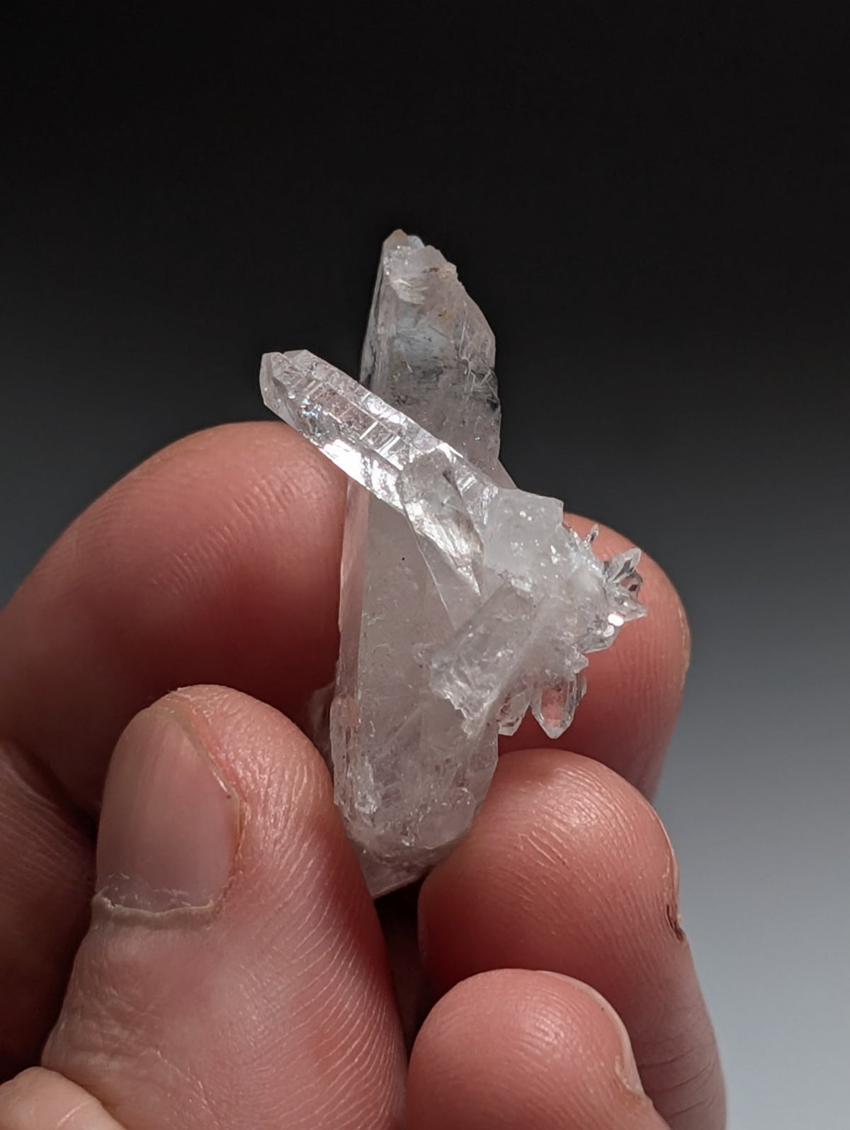Japan Law Quartz Crystal, Collier Creek, Montgomery County, Arkansas, VERY RARE