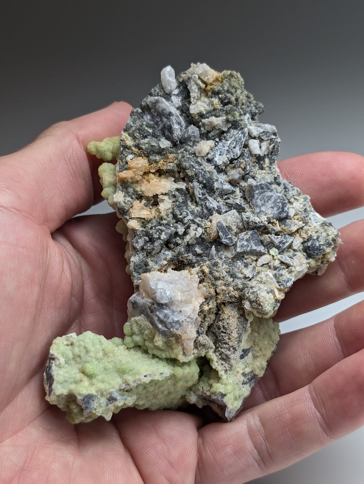 A+ Large FluorWavellite - Intermixed With SiO2- Mauldin Mountain, Arkansas, ooak