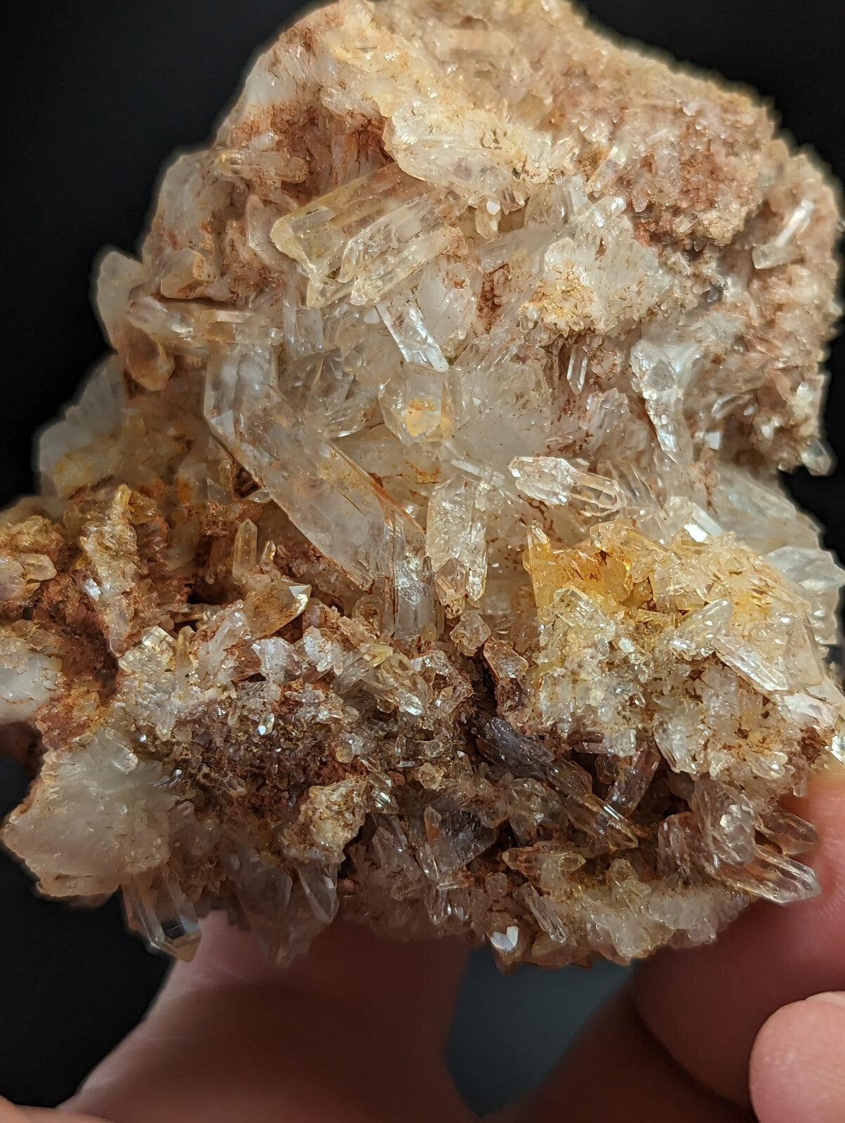 Sparkly Arkansas Quartz Crystal Cluster, Montgomery Co, Arkansas, USA