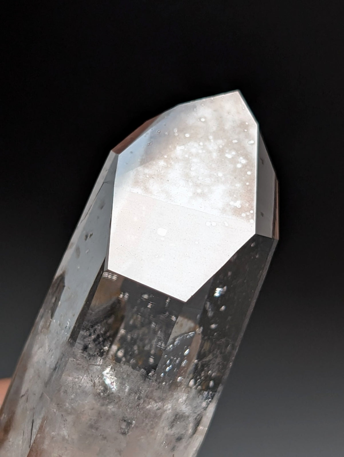 AAA Optical Quartz Crystal Point w/ rainbow, Garland County, Arkansas, USA