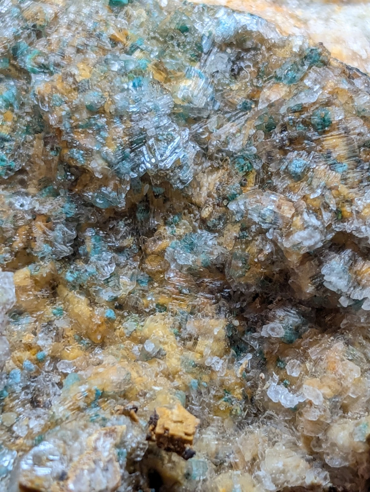 Very Rare, Aurichalcite and Selenite, Red Cloud Mine, Rush, Marion Co. Arkansas
