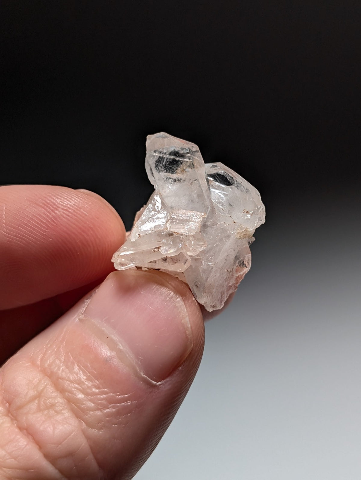 Set of 5 Faden Quartz Crystals, Montgomery County, Arkansas, USA, OOAK/Unique