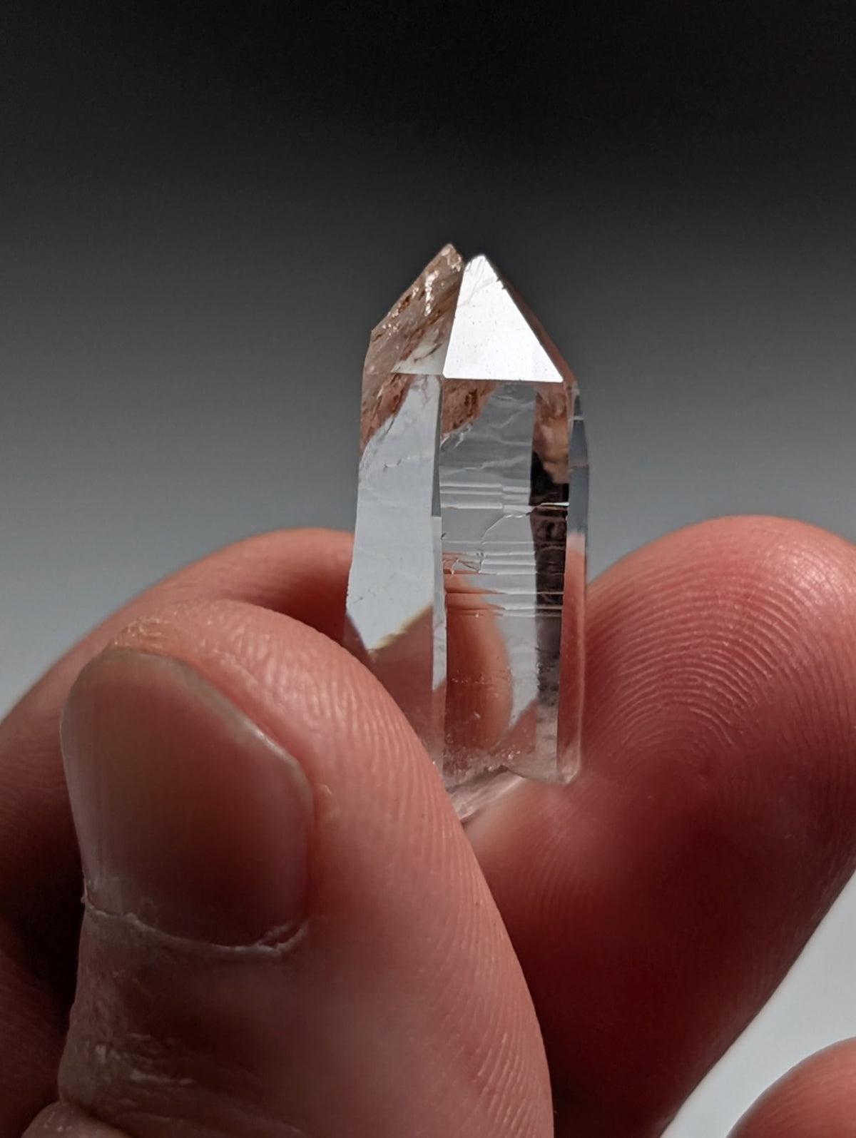A+++ Optical Quartz Crystal Point, Montgomery County, Arkansas, USA, AMAZING!!