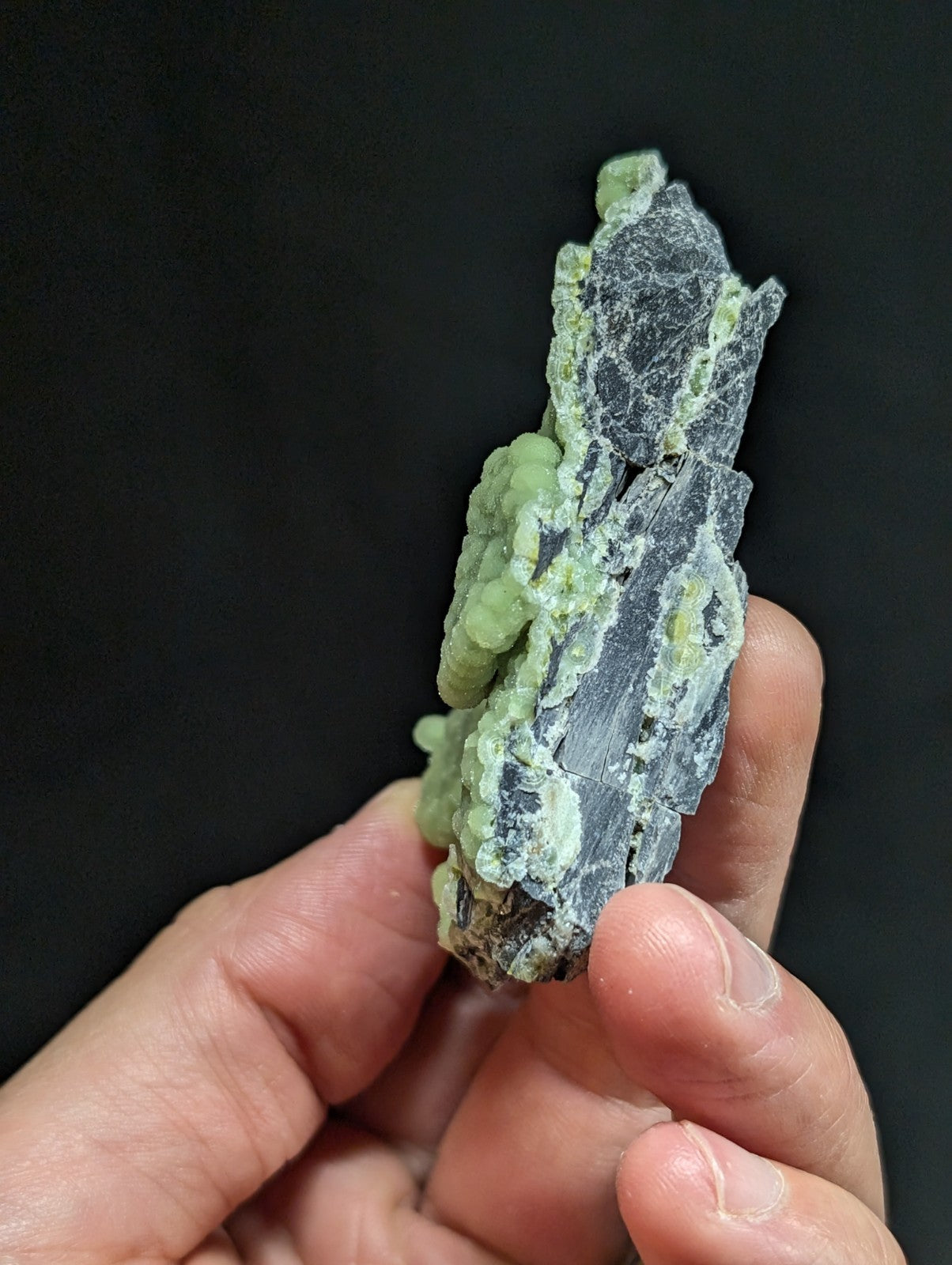 Green Wavellite -Old Stock - Mauldin Mountain, Arkansas, Natural Mineral
