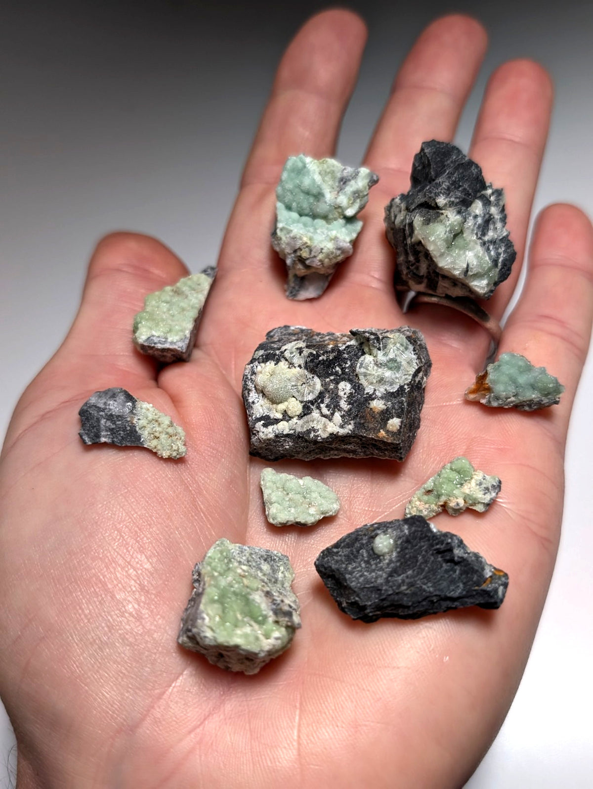 Set of 10 Wavellites - Fantastic Old Stock - Mauldin Mountain, Arkansas, ooak