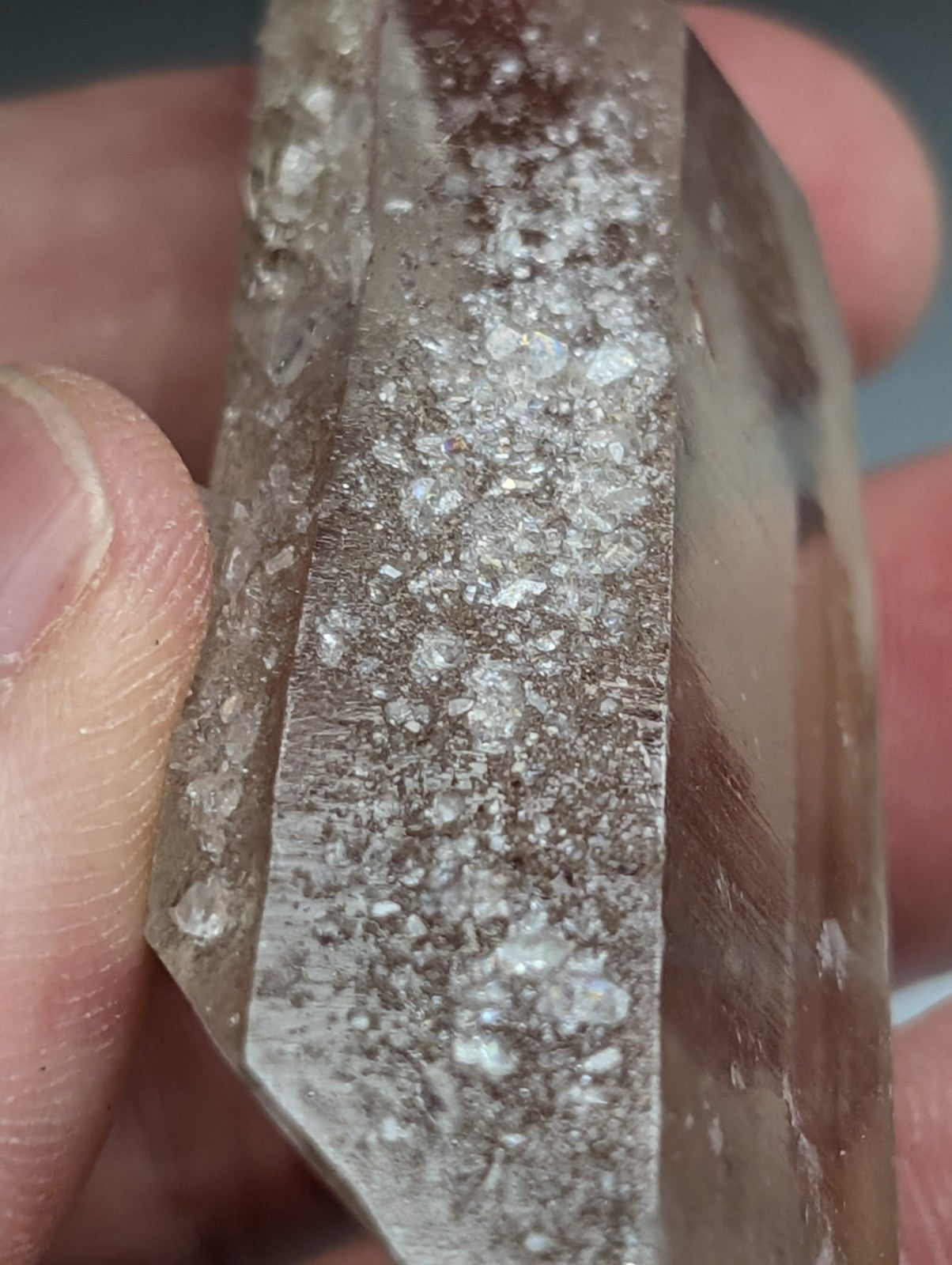 Natural Smoky Quartz Crystal w/ Very unique inclusions, Garland County, Arkansas