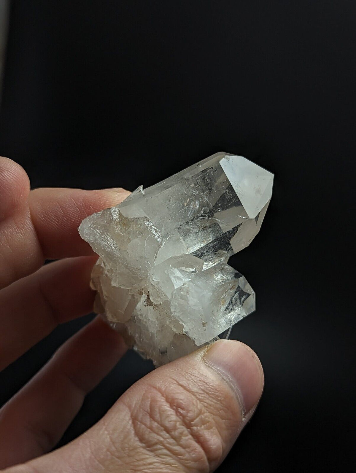 A + Quartz Crystal Cluster Old Stock Garland co. Arkansas w/ crystal bridge! - Collectibles:Rocks Fossils &
