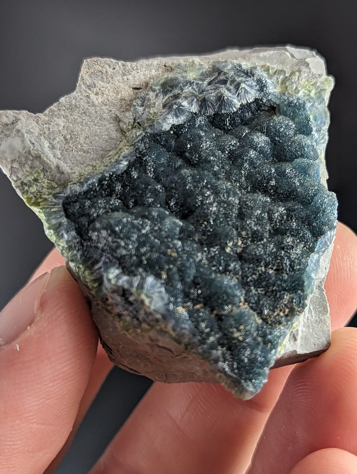 A + Wavellite - Old Stock - Delinde / Schmitt mine - Garland County Arkansas - Collectibles:Rocks Fossils &