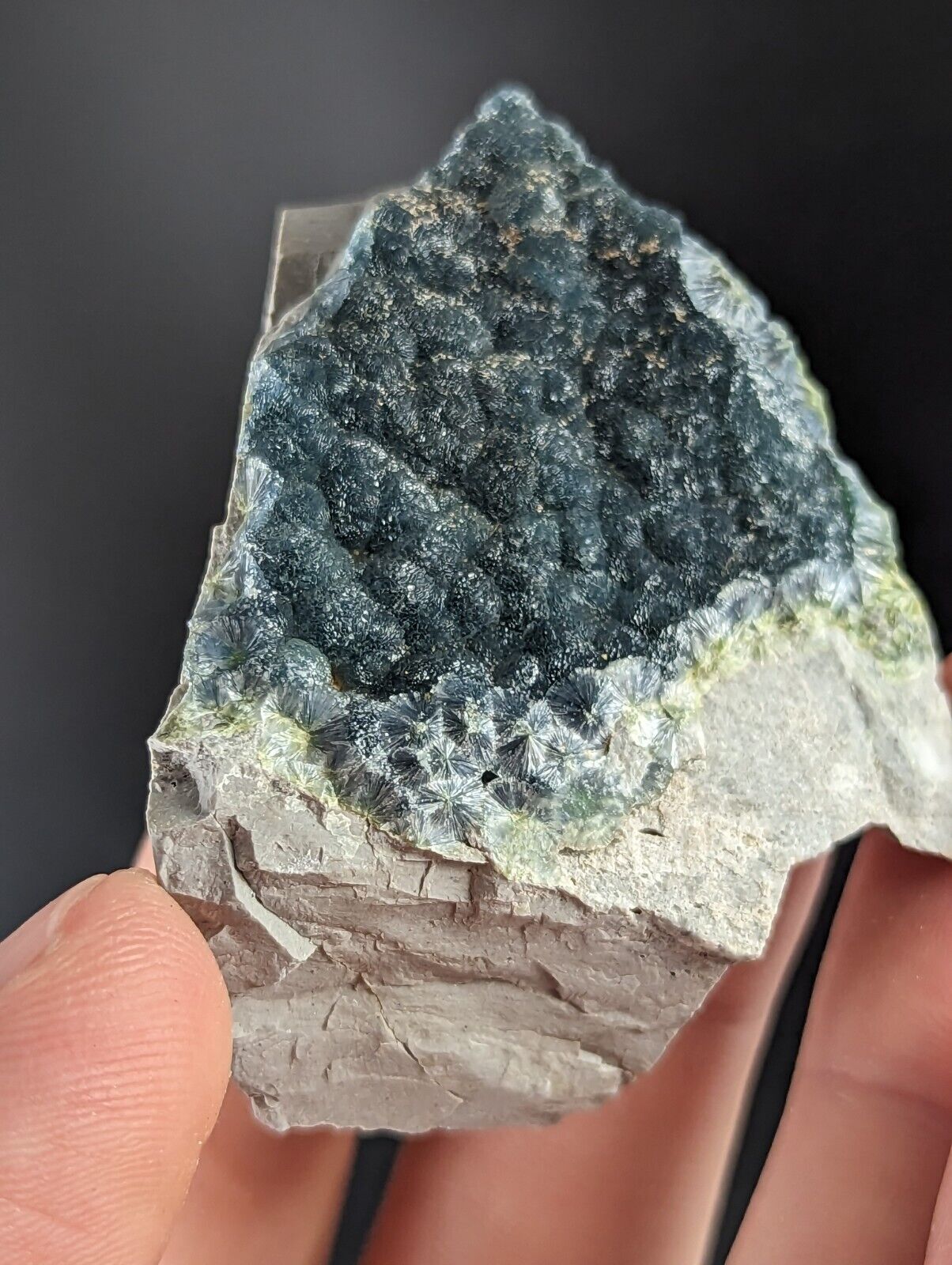 A + Wavellite - Old Stock - Delinde / Schmitt mine - Garland County Arkansas - Collectibles:Rocks Fossils &
