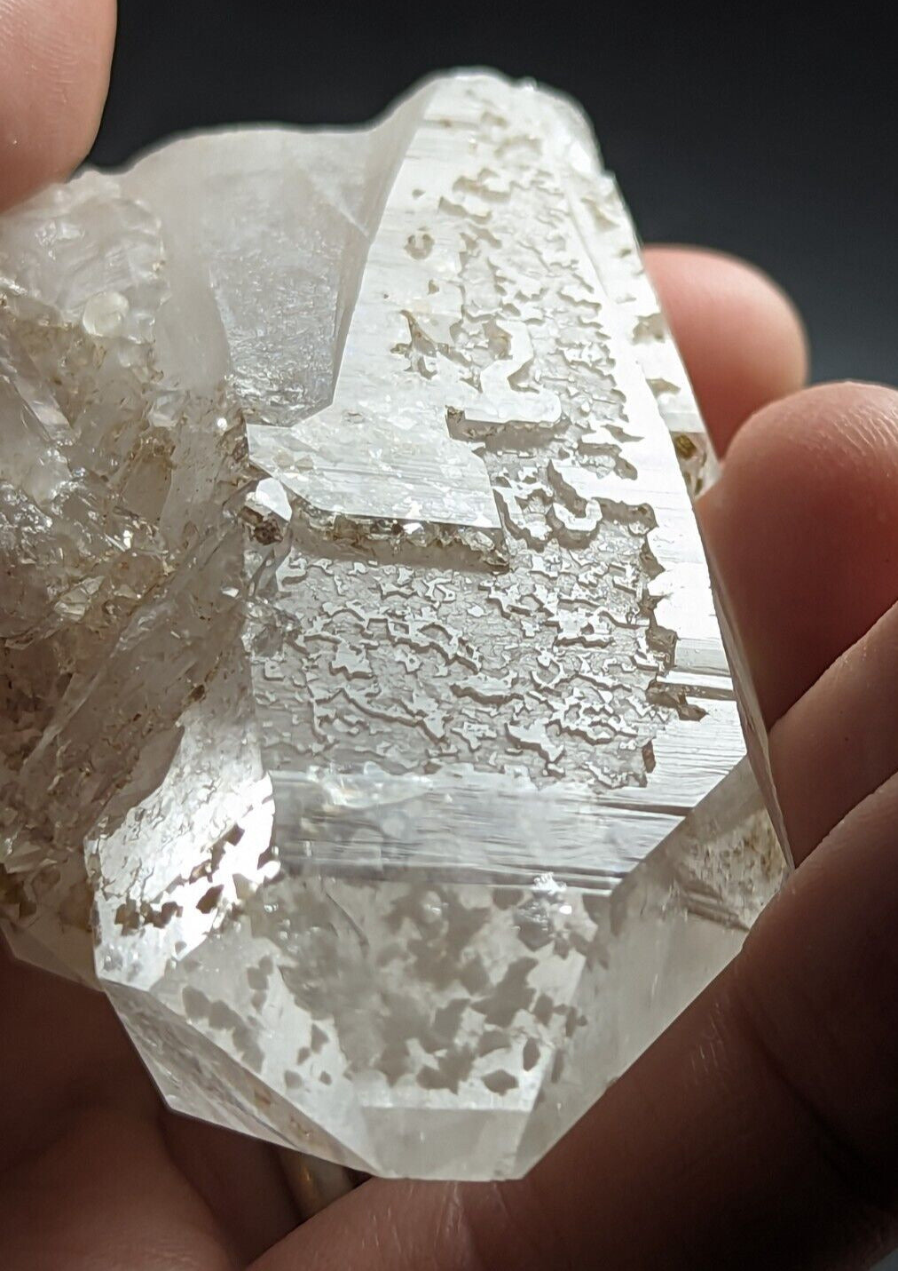 Adularia Phantom Quartz Crystal Cluster from Hamilton Hill Arkansas Old Stock - Collectibles:Rocks Fossils &