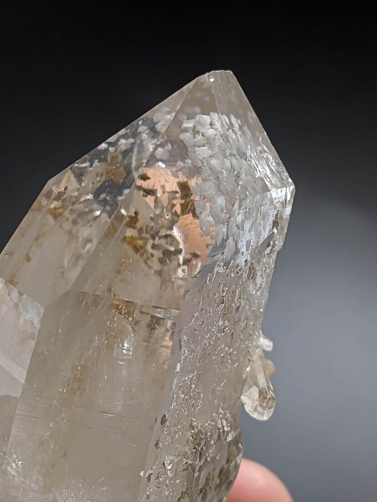 Adularia Phantom Quartz Crystal Cluster from Hamilton Hill Arkansas Old Stock - Collectibles:Rocks Fossils &