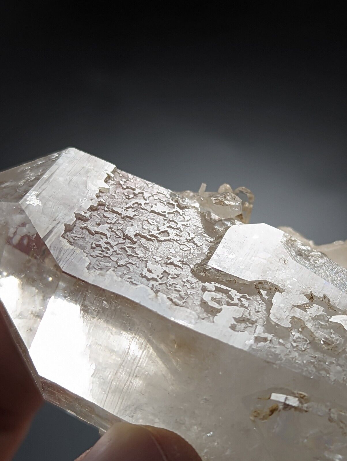 Adularia Phantom Quartz Crystal Cluster from Hamilton Hill Arkansas Old Stock - Collectibles:Rocks Fossils &