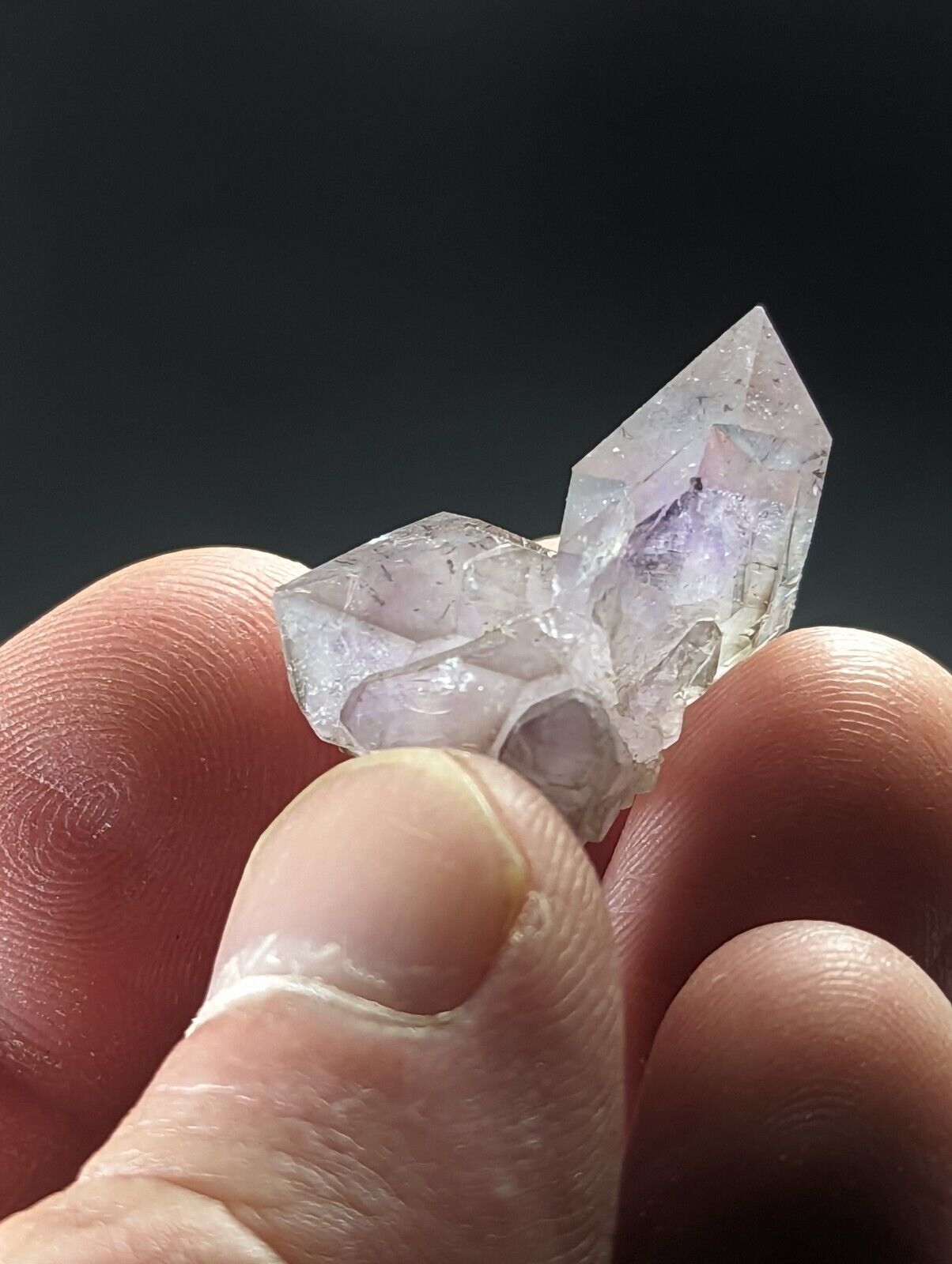 Amethyst w/ inclusions - Cabarrus County North Carolina USA Rare find - Collectibles:Rocks Fossils & Minerals:Crystals