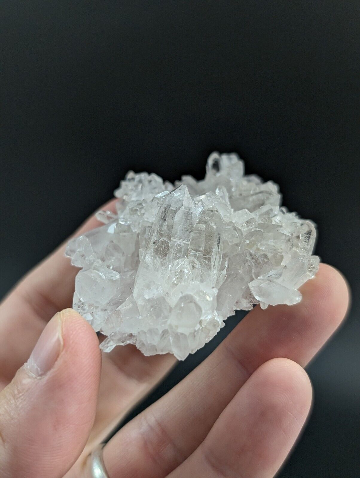 Arkansas Quartz Crystal Cluster - OOAK natural mineral specimen AR USA - Collectibles:Rocks Fossils & Minerals:Crystals