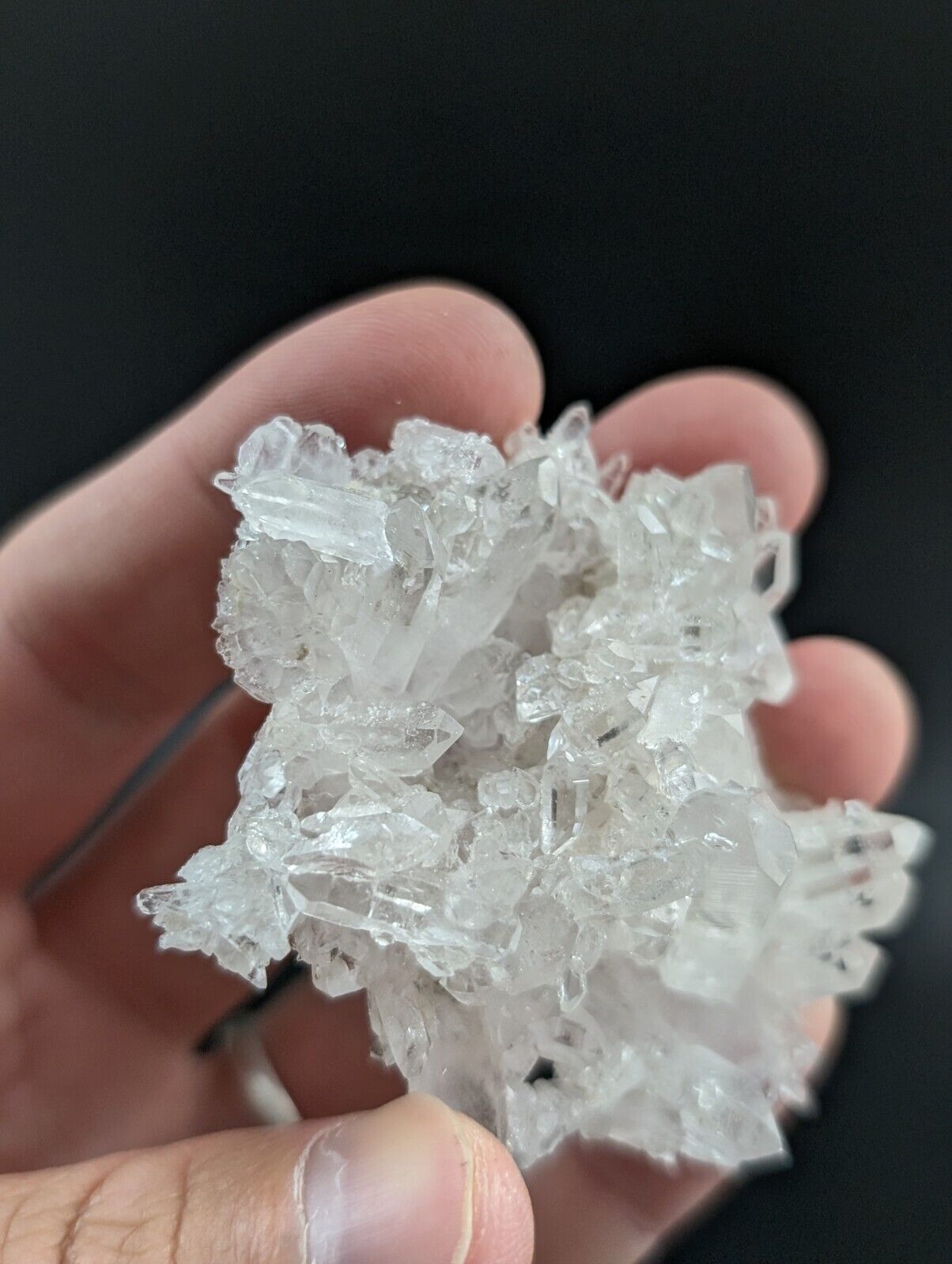 Arkansas Quartz Crystal Cluster - OOAK natural mineral specimen AR USA - Collectibles:Rocks Fossils & Minerals:Crystals