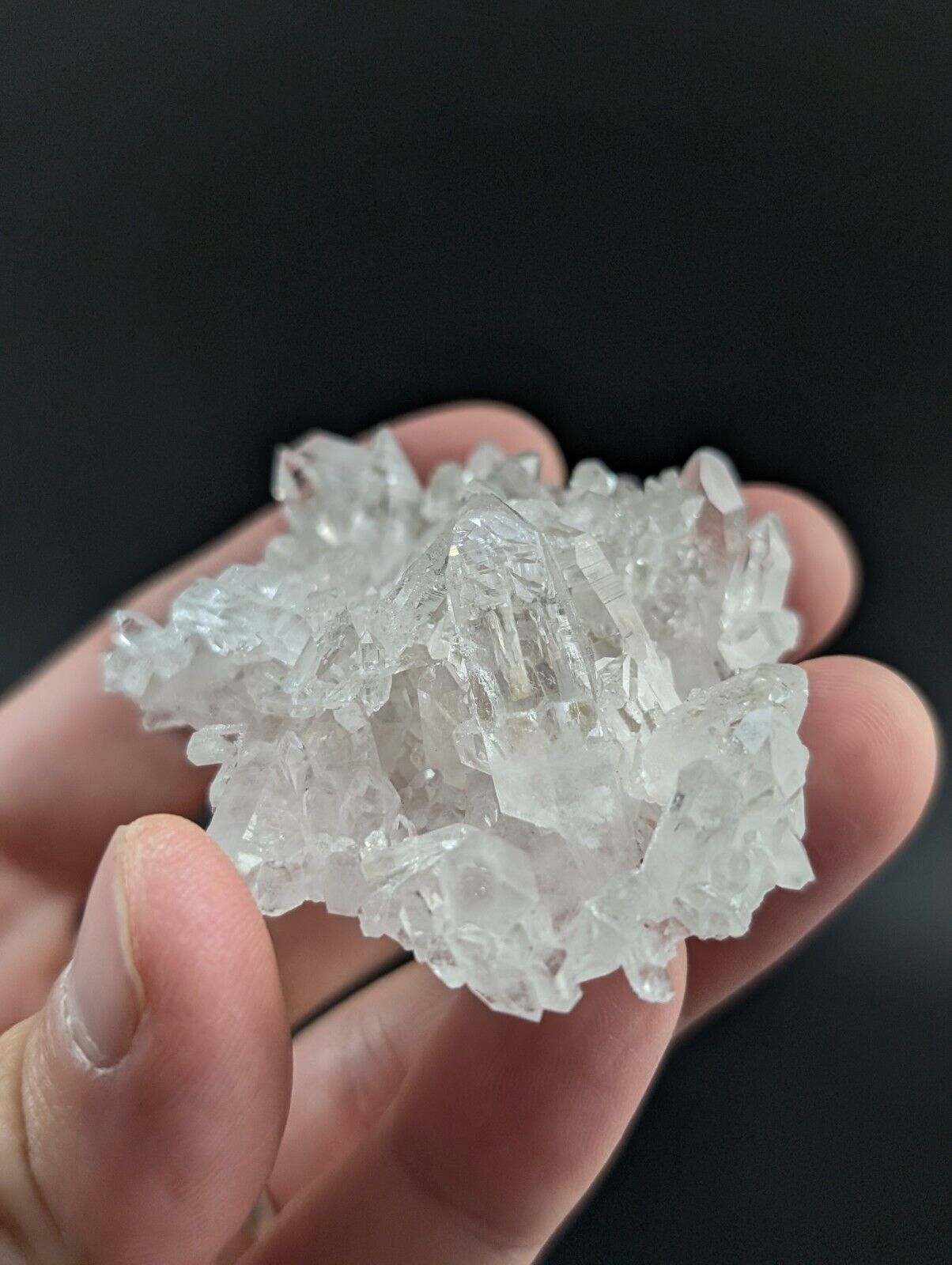 Arkansas Quartz Crystal Cluster - OOAK natural mineral specimen AR USA - Collectibles:Rocks Fossils & Minerals:Crystals