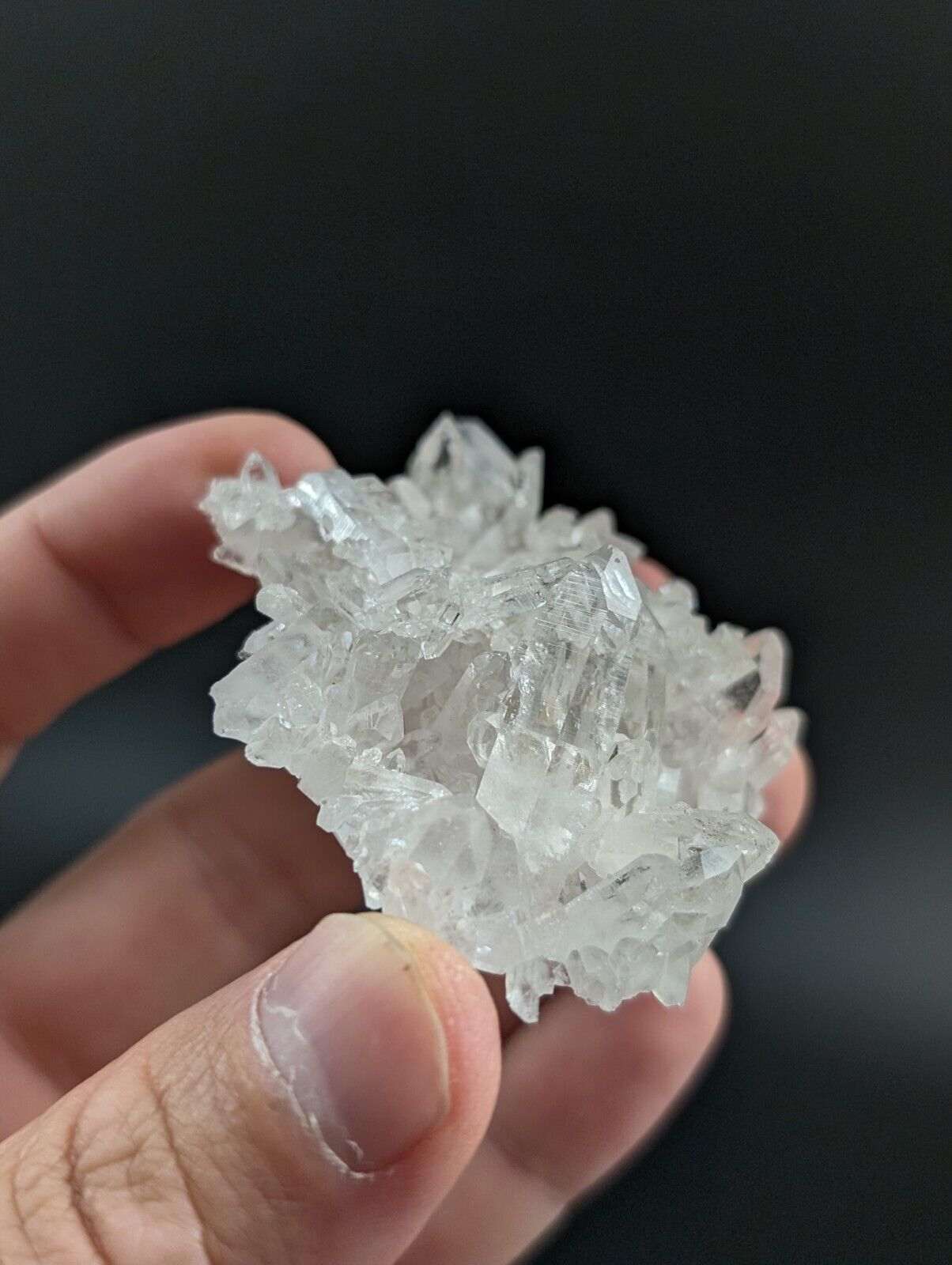 Arkansas Quartz Crystal Cluster - OOAK natural mineral specimen AR USA - Collectibles:Rocks Fossils & Minerals:Crystals