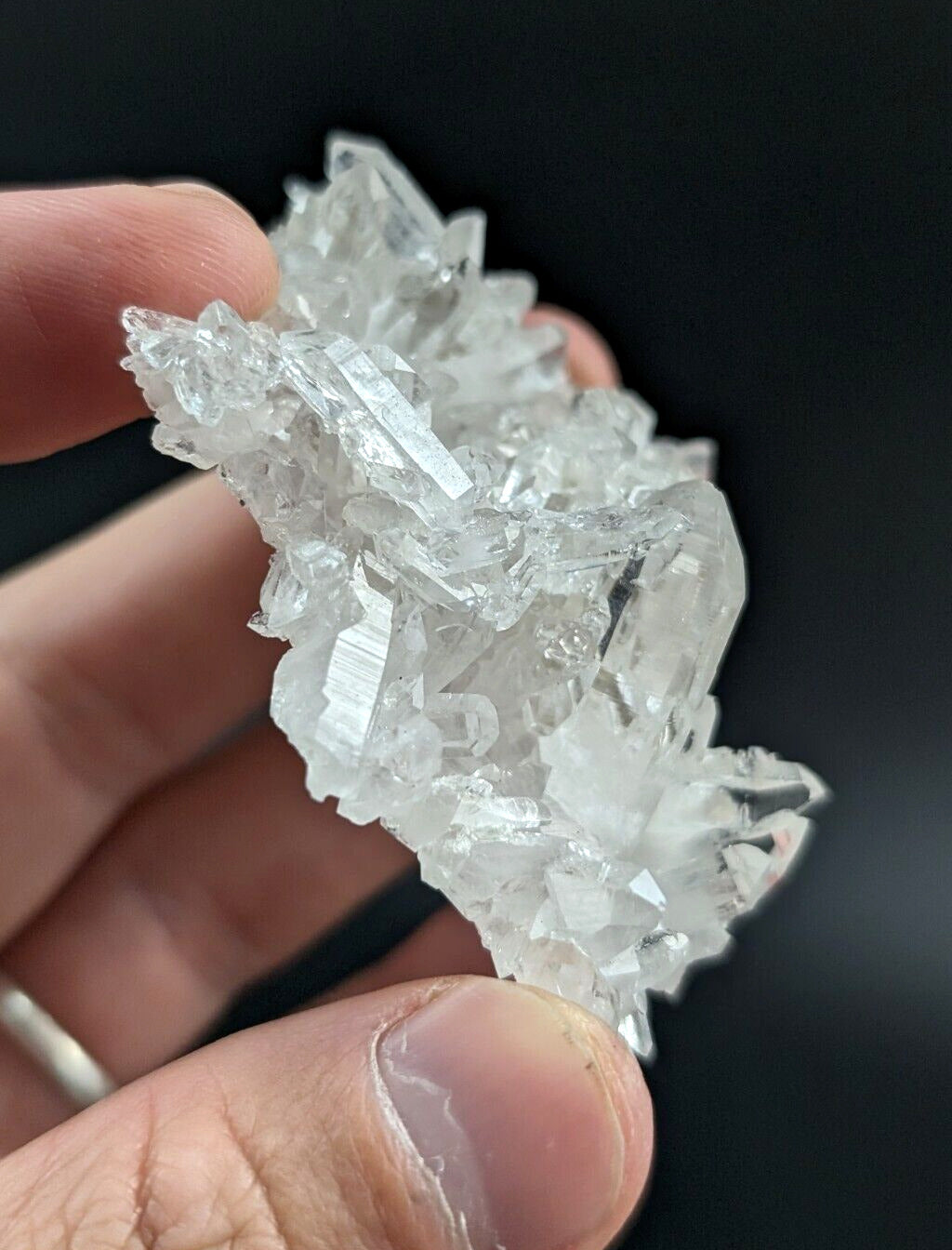 Arkansas Quartz Crystal Cluster - OOAK natural mineral specimen AR USA - Collectibles:Rocks Fossils & Minerals:Crystals