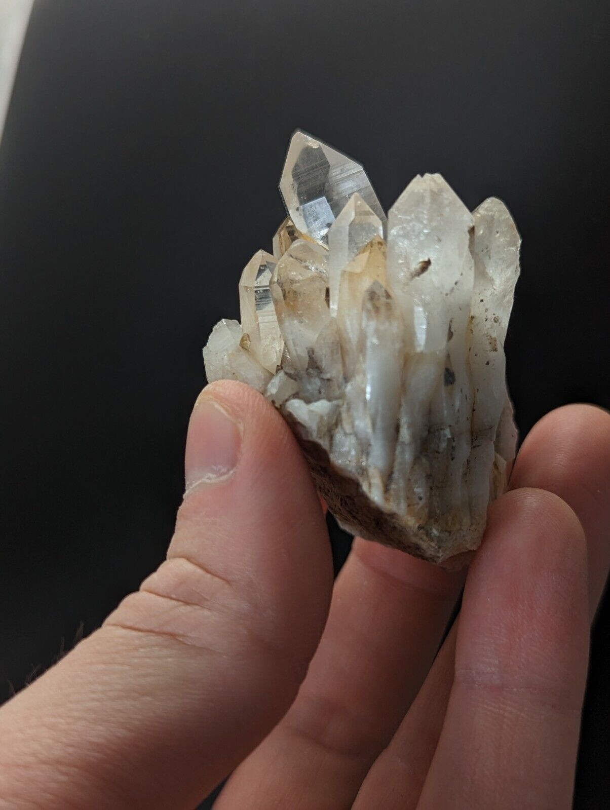 Arkansas Quartz Crystal Cluster Saline County Old Stock - Collectibles:Rocks Fossils & Minerals:Crystals Mineral