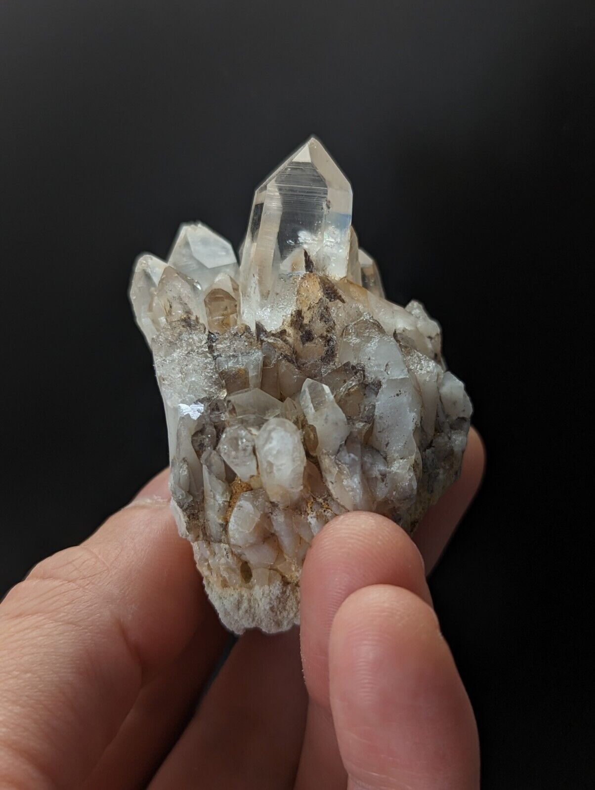 Arkansas Quartz Crystal Cluster Saline County Old Stock - Collectibles:Rocks Fossils & Minerals:Crystals Mineral