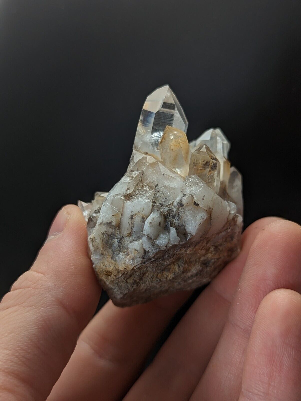 Arkansas Quartz Crystal Cluster Saline County Old Stock - Collectibles:Rocks Fossils & Minerals:Crystals Mineral