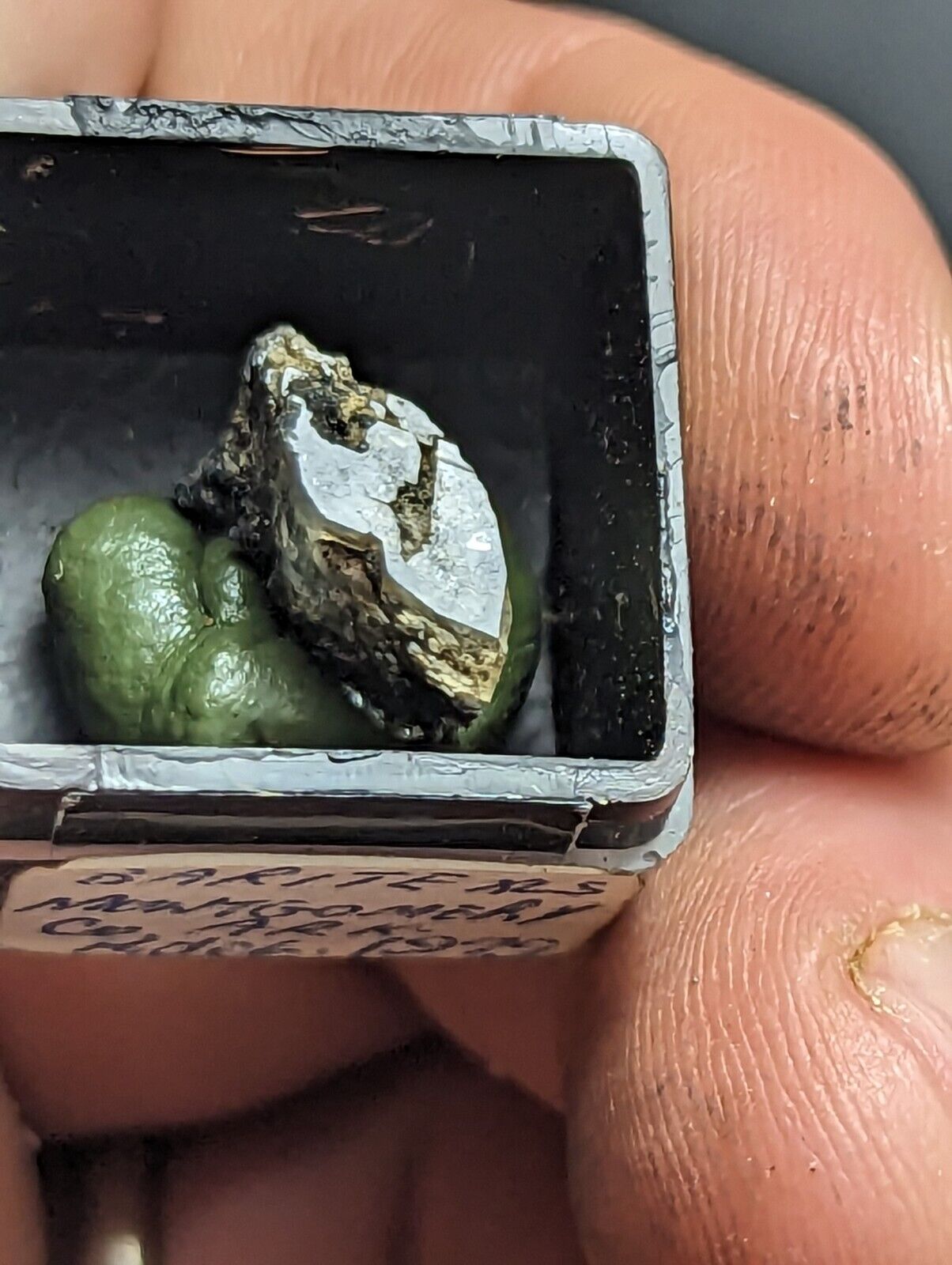 Barite Crystal Montgomery County Arkansas ex Henry Delinde 1979 - Collectibles:Rocks Fossils & Minerals:Crystals
