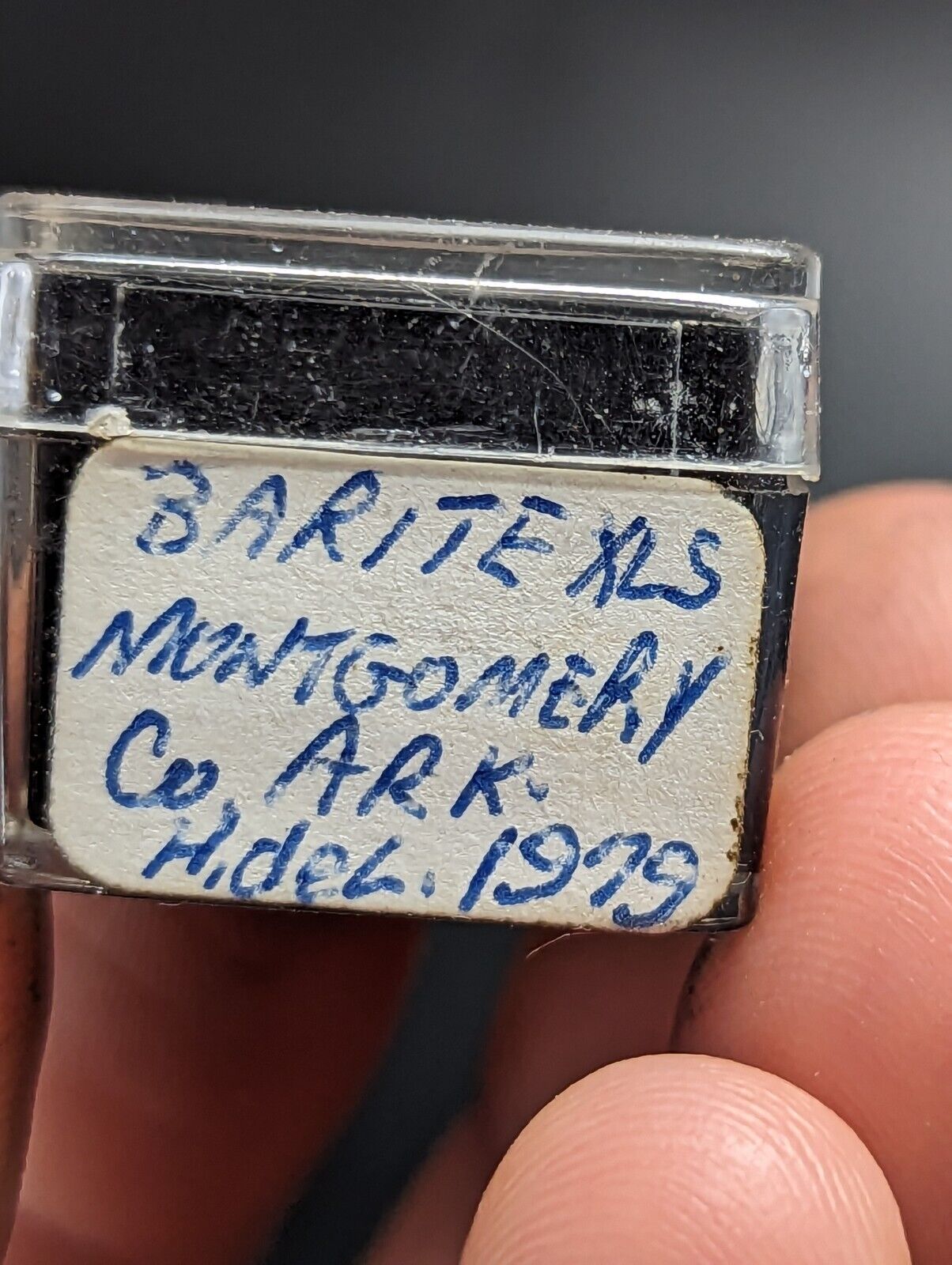 Barite Crystal Montgomery County Arkansas ex Henry Delinde 1979 - Collectibles:Rocks Fossils & Minerals:Crystals