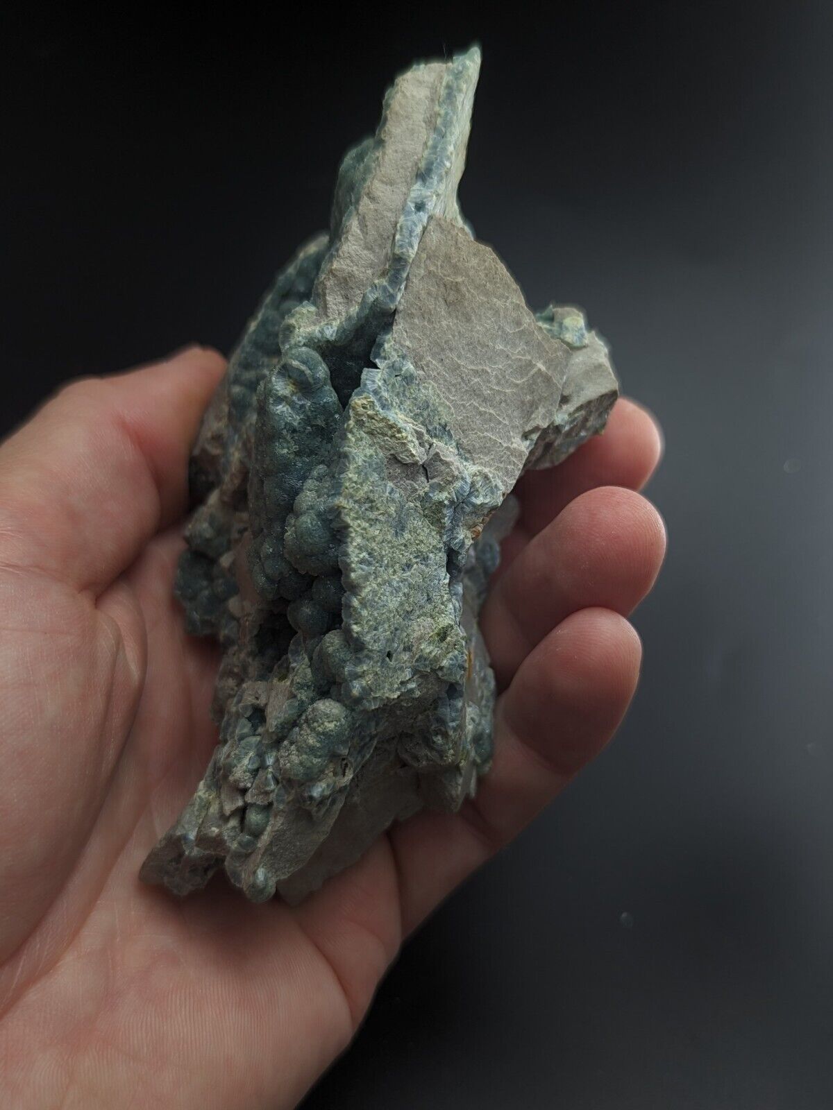 Blue-Green Wavellite - Delinde / Schmitt mine - Garland County Arkansas - Collectibles:Rocks Fossils &