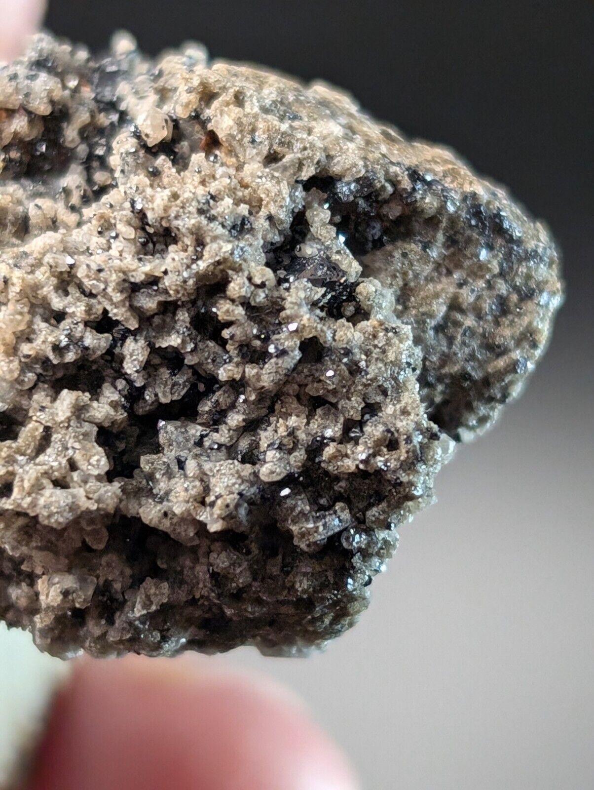 Rough, crystalline mineral specimen.