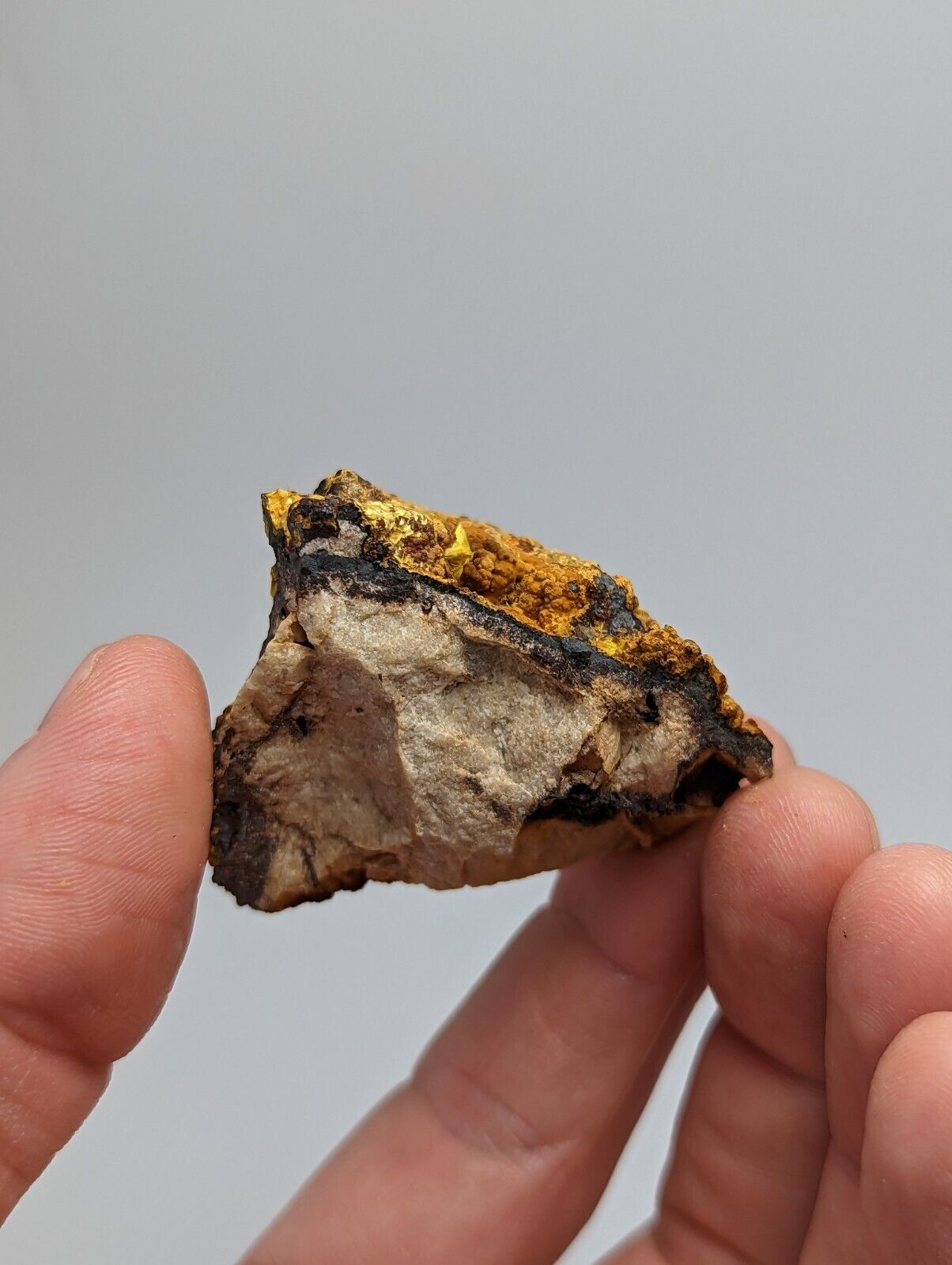 Cacoxenite on Novaculite Matrix Rare old stock 1970s Polk County Arkansas - Collectibles:Rocks Fossils &