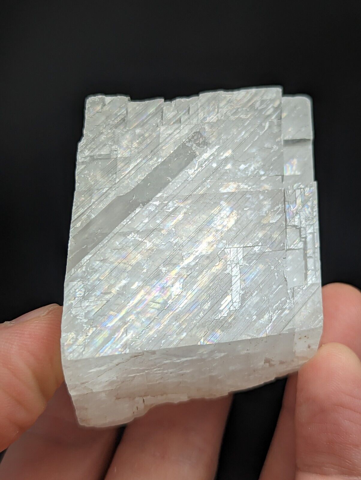 Calcite with Rainbow Inclusions New Mexico USA (Old Stock 1970s) - Collectibles:Rocks Fossils & Minerals:Crystals