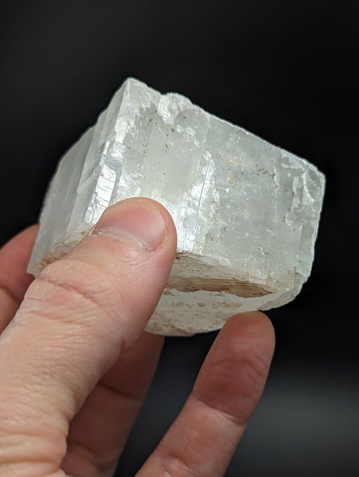 Calcite with Rainbow Inclusions New Mexico USA (Old Stock 1970s) - Collectibles:Rocks Fossils & Minerals:Crystals