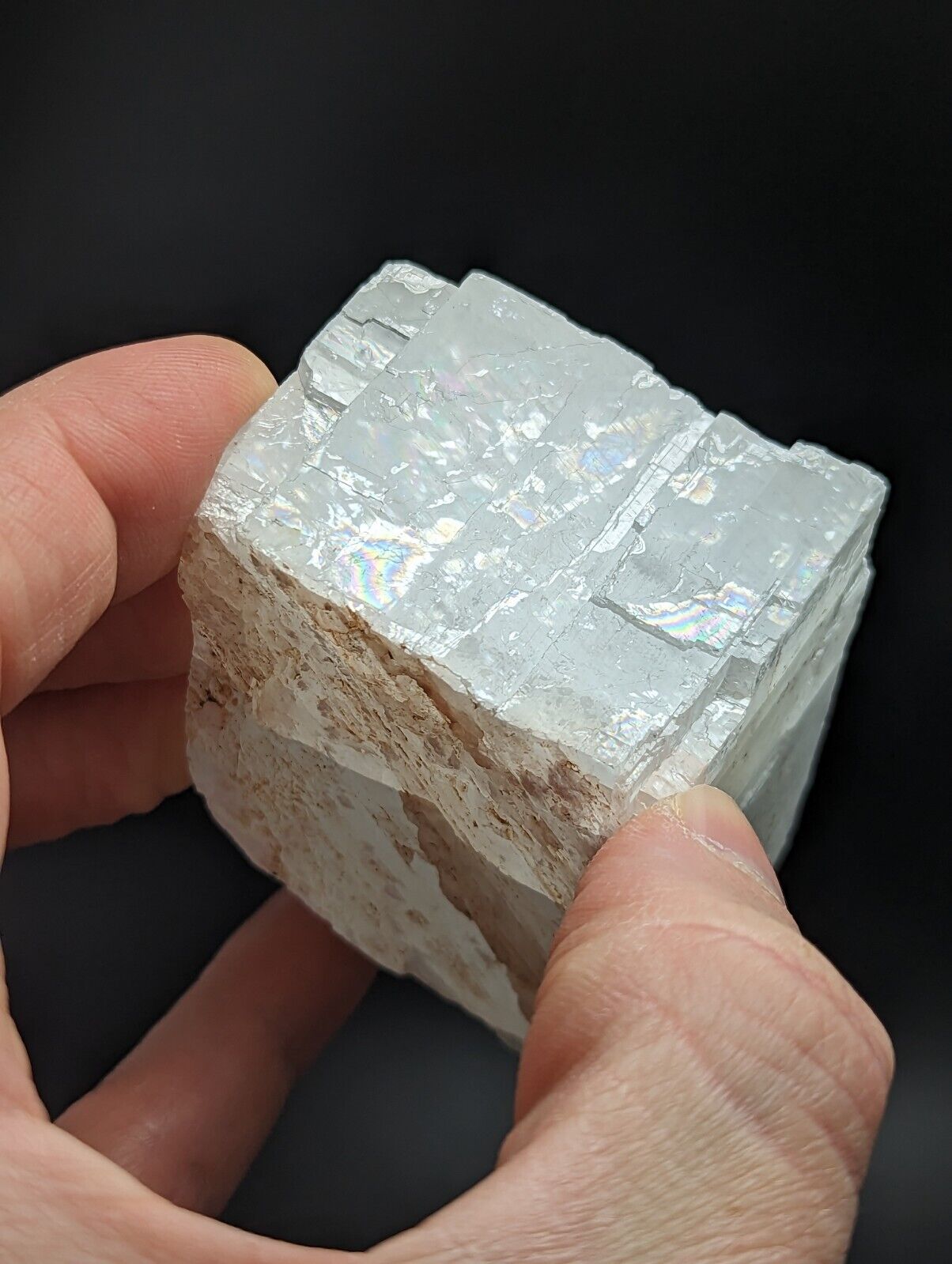 Calcite with Rainbow Inclusions New Mexico USA (Old Stock 1970s) - Collectibles:Rocks Fossils & Minerals:Crystals