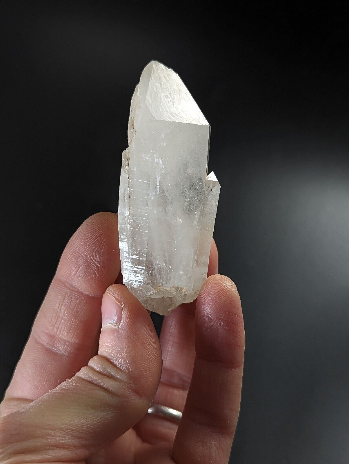 Cookeite on Quartz Crystal - Rare Old Stock - Pulaski County Arkansas ooak - Collectibles:Rocks Fossils &