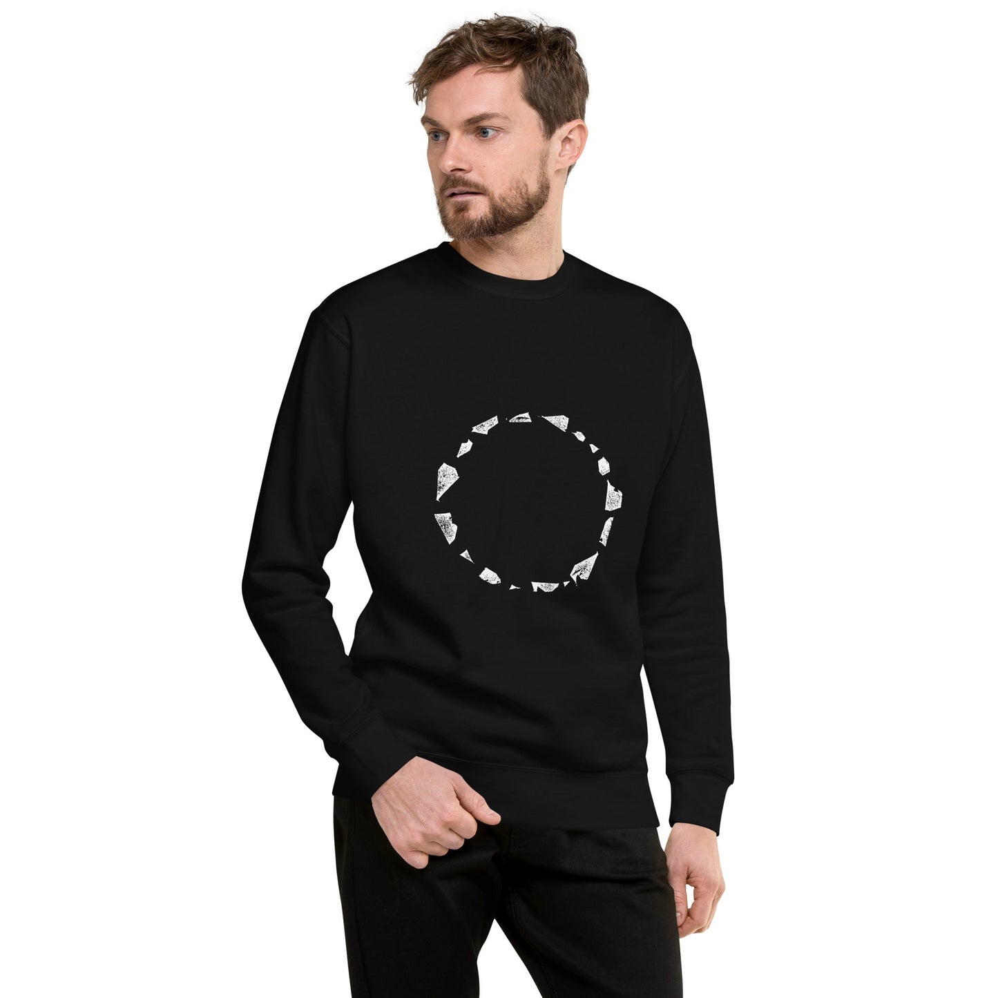 Crystal Circle - Premium Sweatshirt unisex mens/womens - Arkansas Minerals - Black / S