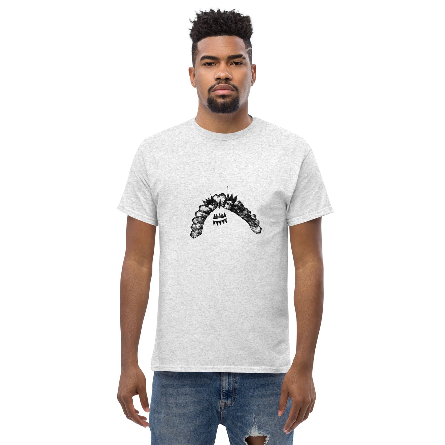 Crystal Creature #9 Tee (Black Ink) unisex/mens/womens - Arkansas Minerals - Ash / S