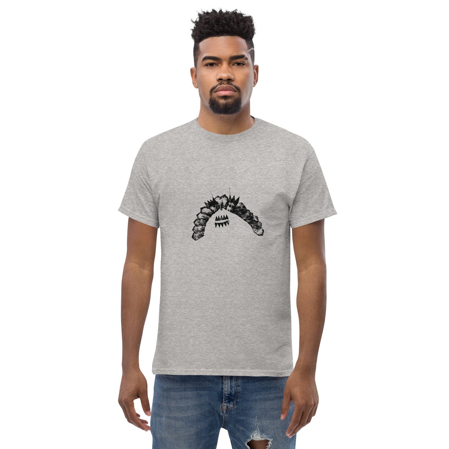 Crystal Creature #9 Tee (Black Ink) unisex/mens/womens - Arkansas Minerals - Sport Grey / S