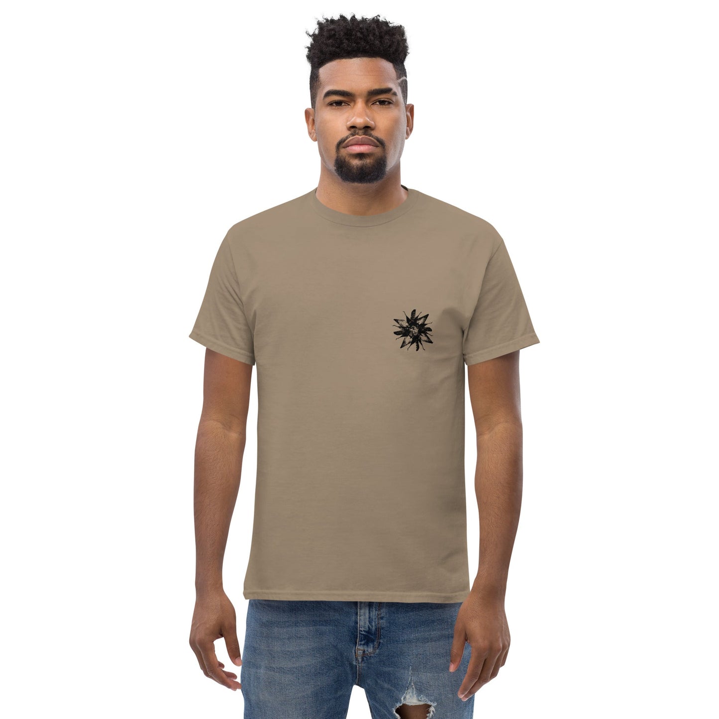 Crystal Skullflowers (Black Ink) unisex/mens/womens - Arkansas Minerals