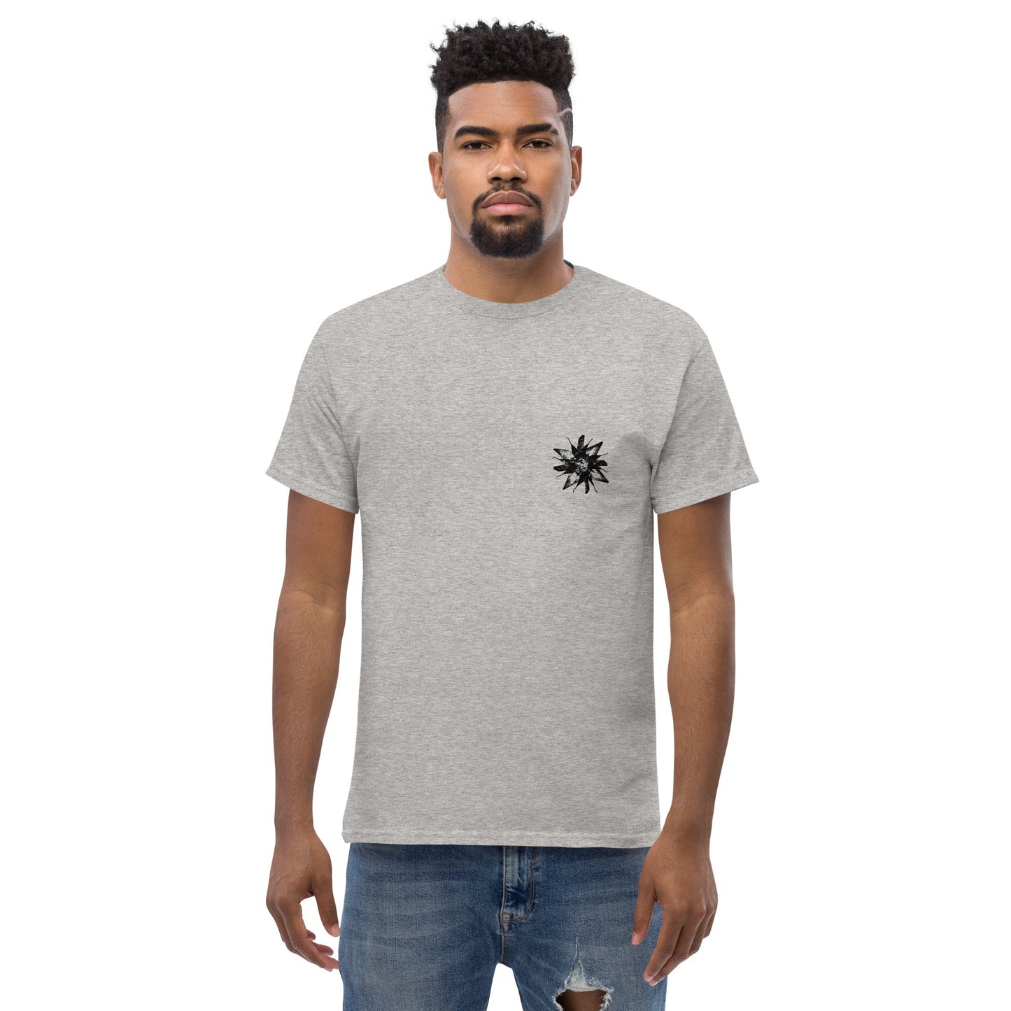 Crystal Skullflowers (Black Ink) unisex/mens/womens - Arkansas Minerals