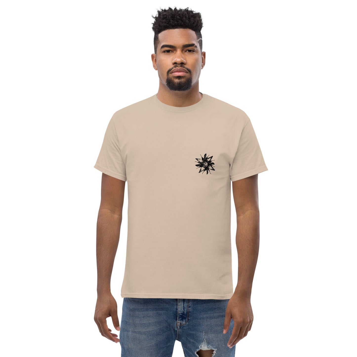 Crystal Skullflowers (Black Ink) unisex/mens/womens - Arkansas Minerals