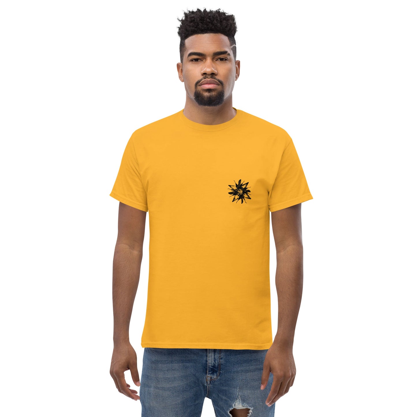 Crystal Skullflowers (Black Ink) unisex/mens/womens - Arkansas Minerals
