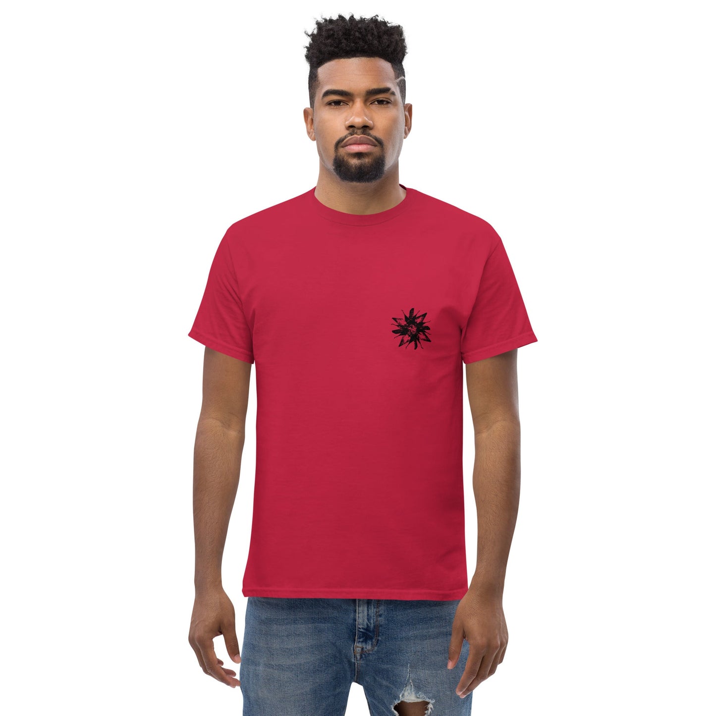 Crystal Skullflowers (Black Ink) unisex/mens/womens - Arkansas Minerals