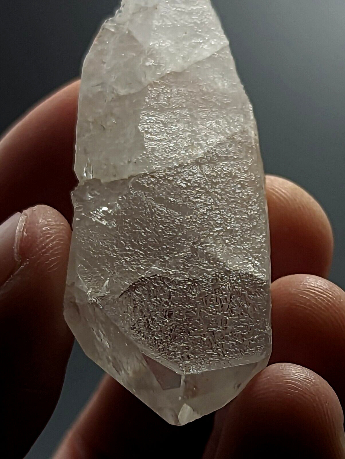 Etched Quartz Crystal Point Unique form - Montgomery County Arkansas ooak - Collectibles:Rocks Fossils &