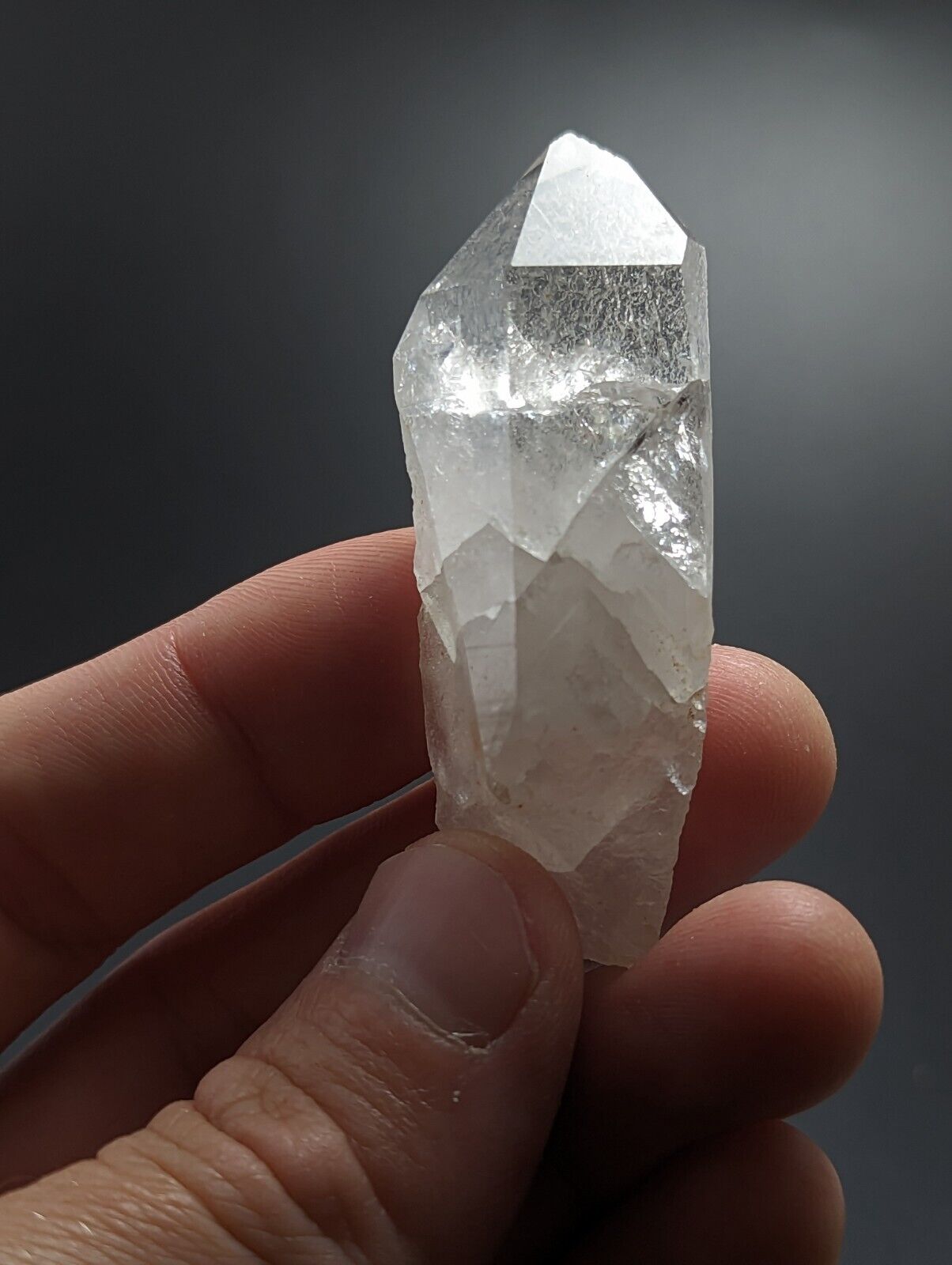 Etched Quartz Crystal Point Unique form - Montgomery County Arkansas ooak - Collectibles:Rocks Fossils &