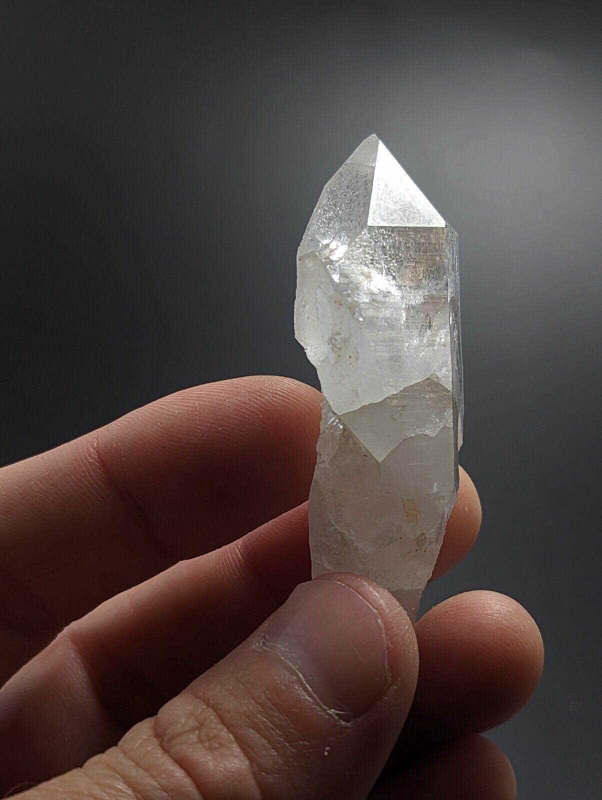 Etched Quartz Crystal Point Unique form - Montgomery County Arkansas ooak - Collectibles:Rocks Fossils &