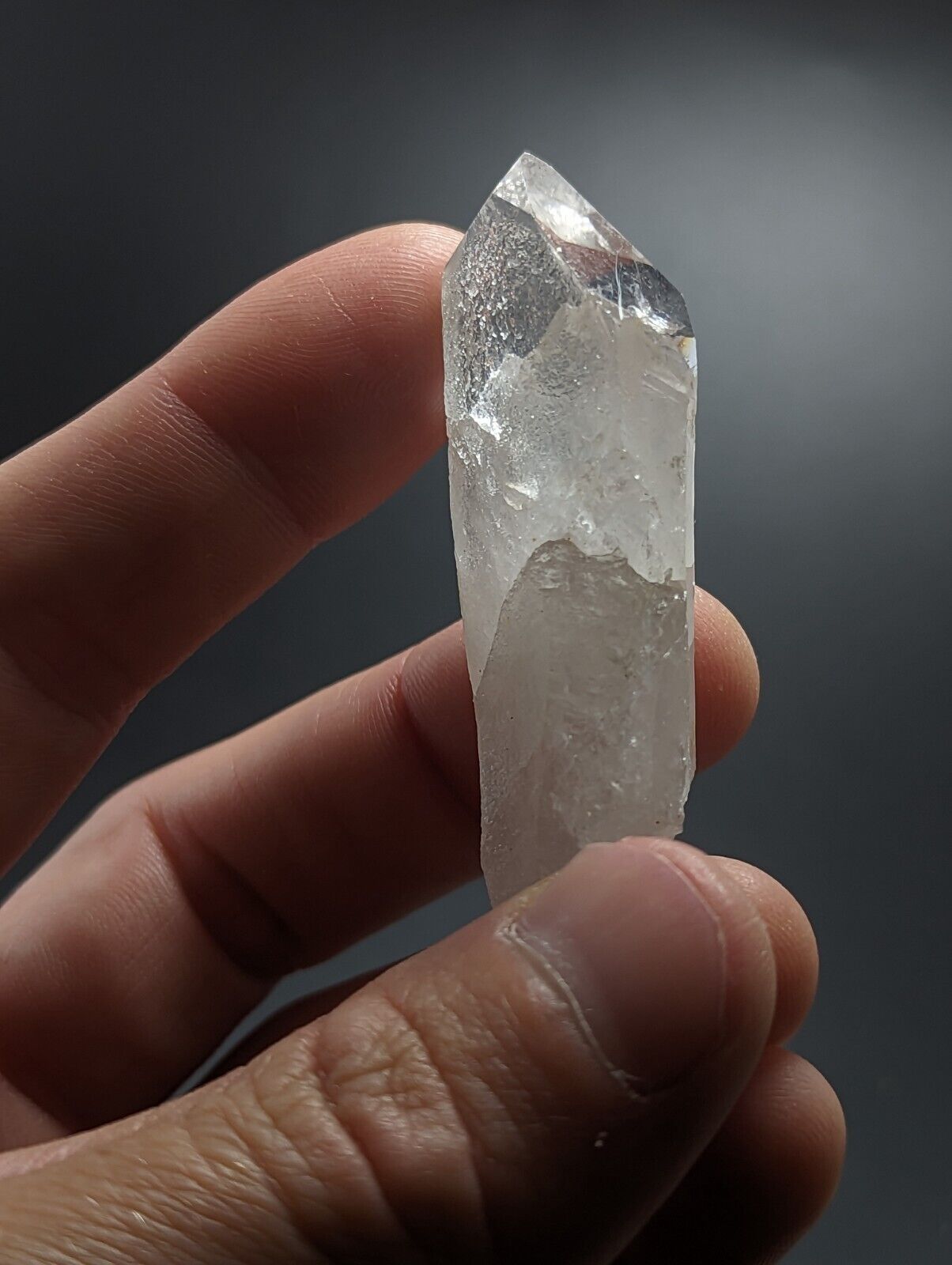 Etched Quartz Crystal Point Unique form - Montgomery County Arkansas ooak - Collectibles:Rocks Fossils &