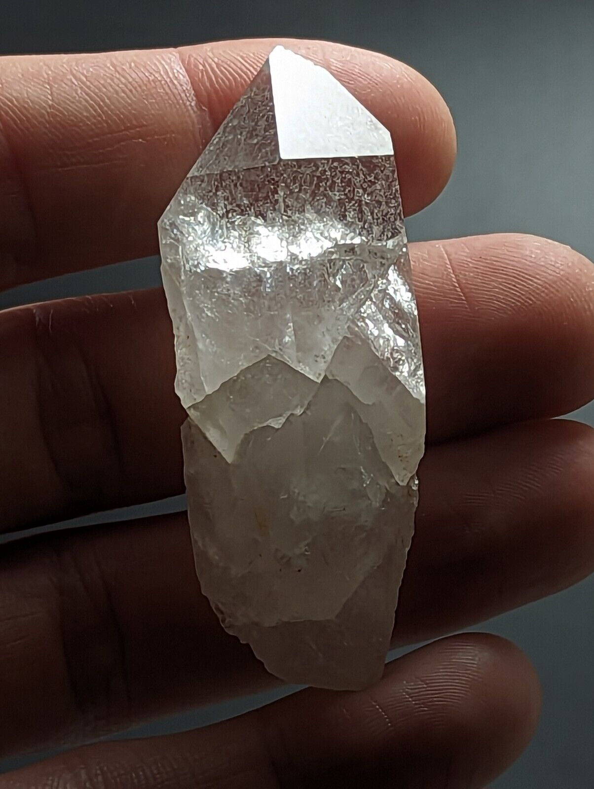 Etched Quartz Crystal Point Unique form - Montgomery County Arkansas ooak - Collectibles:Rocks Fossils &