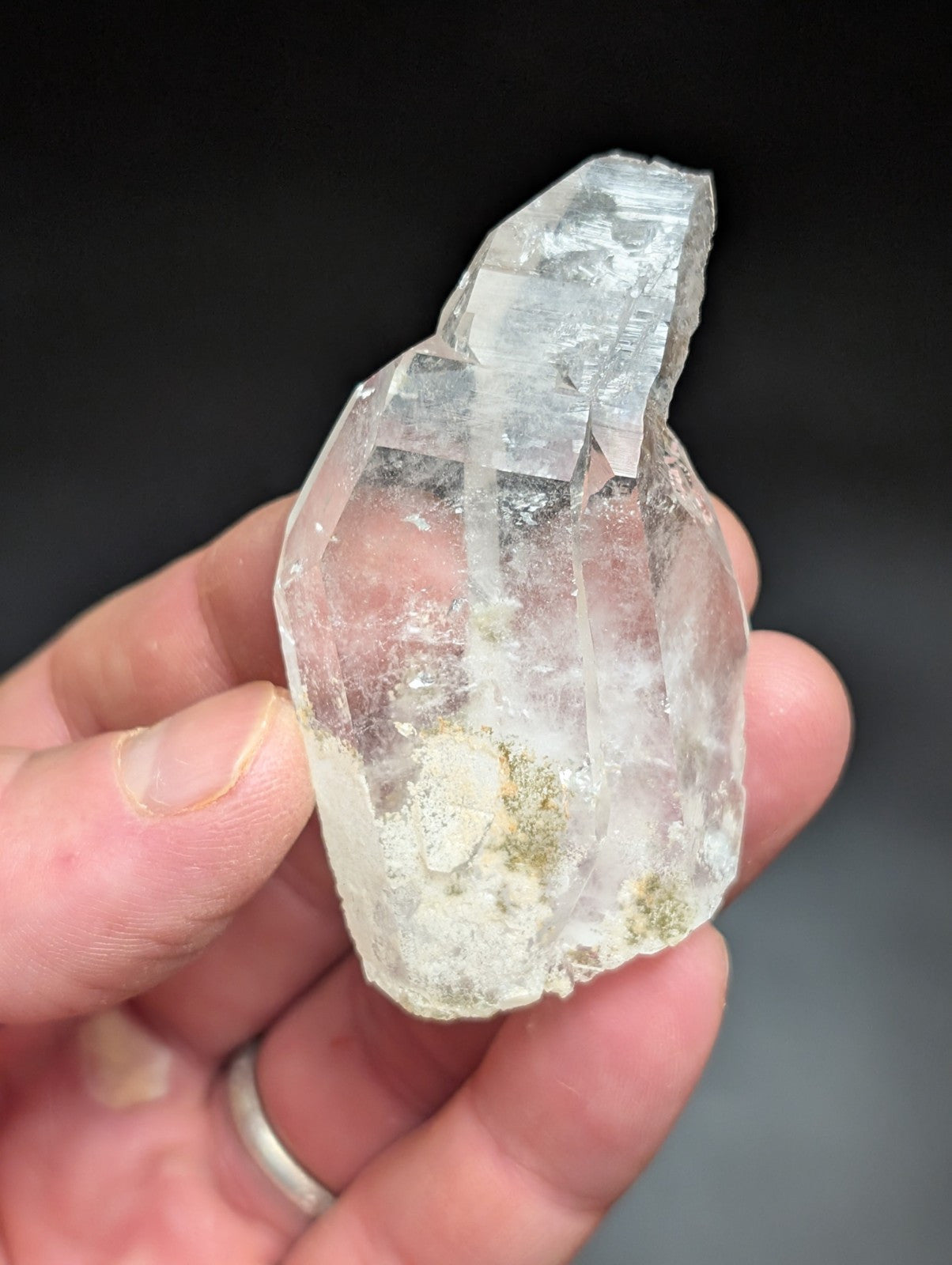Fantastic Green Chlorite Quartz Crystal North of Willis Mine Paron Arkansas - Collectibles:Rocks Fossils &