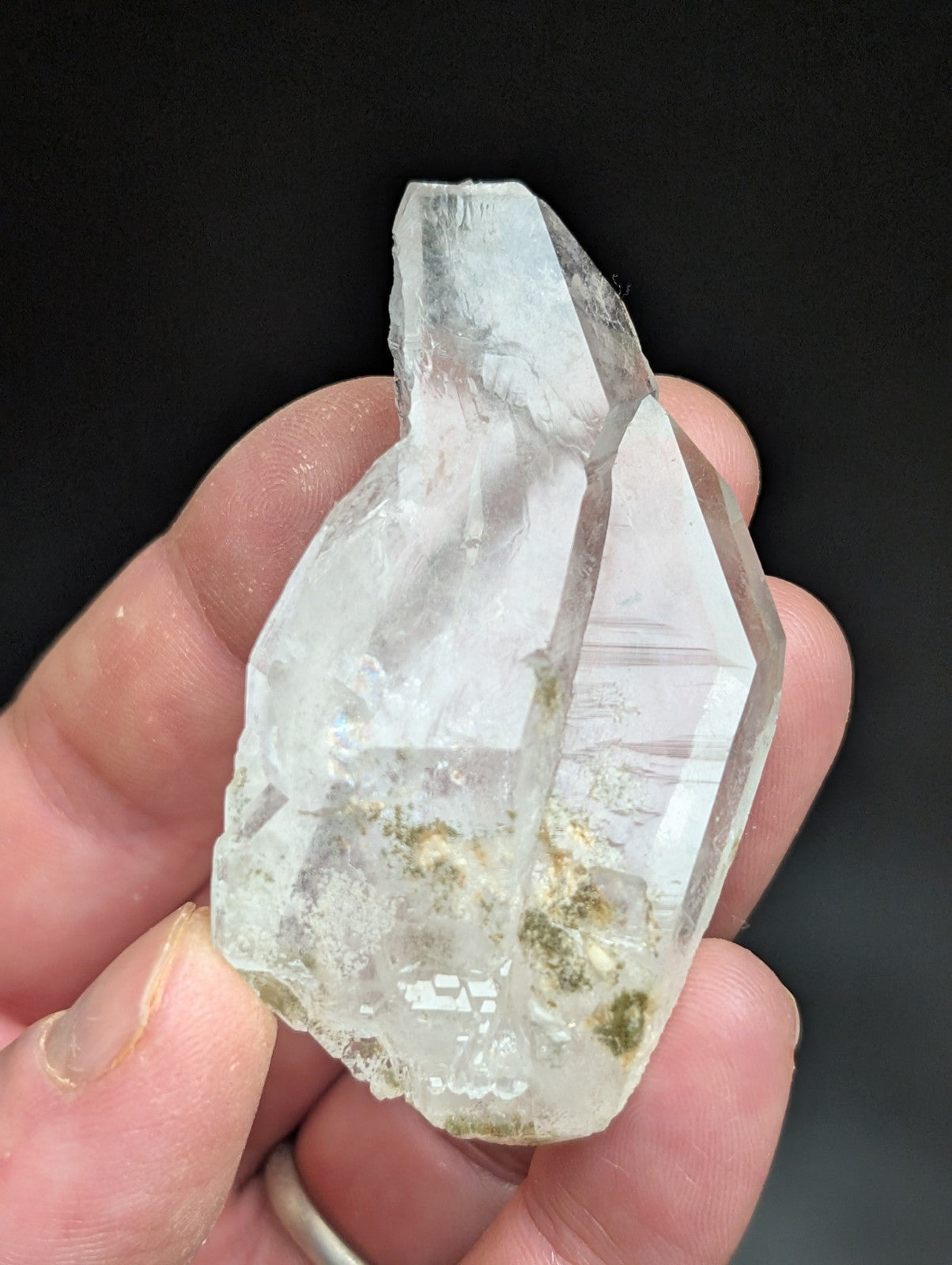 Fantastic Green Chlorite Quartz Crystal North of Willis Mine Paron Arkansas - Collectibles:Rocks Fossils &