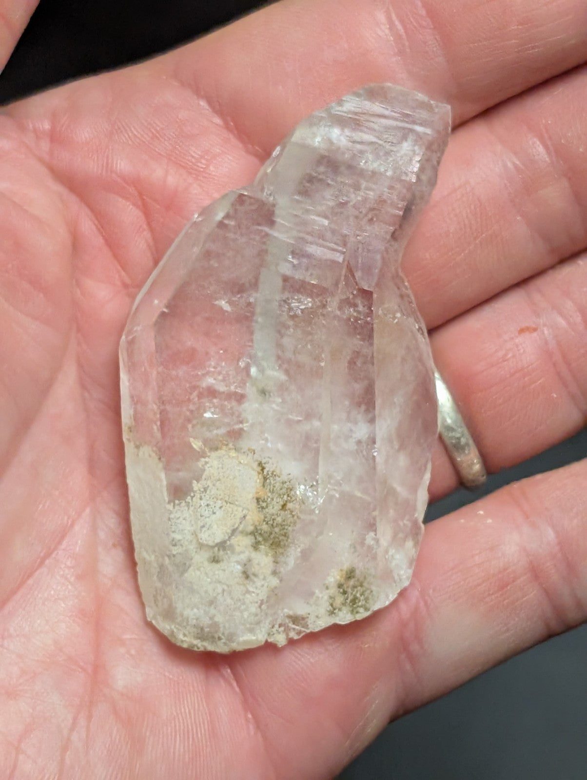 Fantastic Green Chlorite Quartz Crystal North of Willis Mine Paron Arkansas - Collectibles:Rocks Fossils &